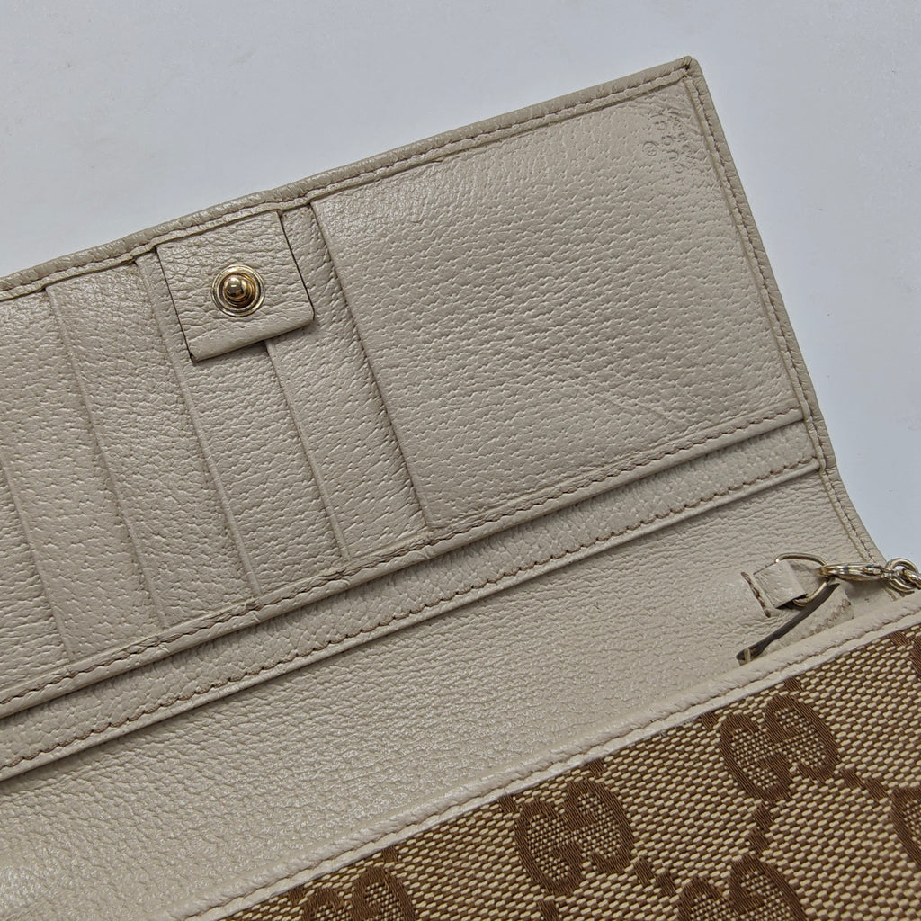 GG Canvas Canvas Continental Wallet