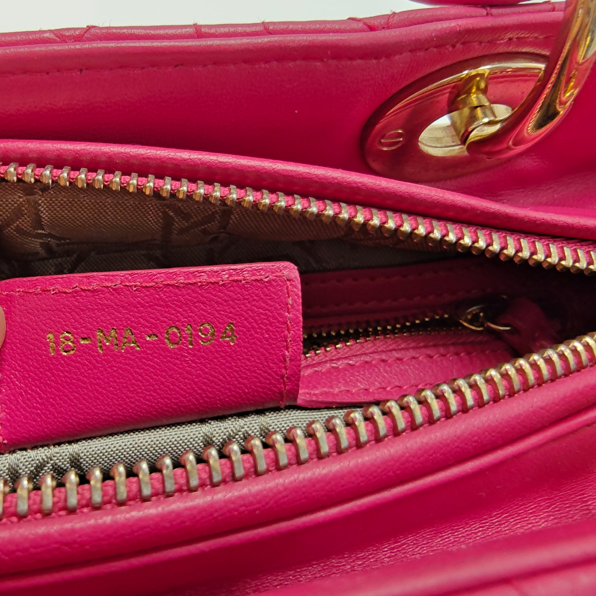 Lady Dior Bag Cannage Quilt Lambskin Medium