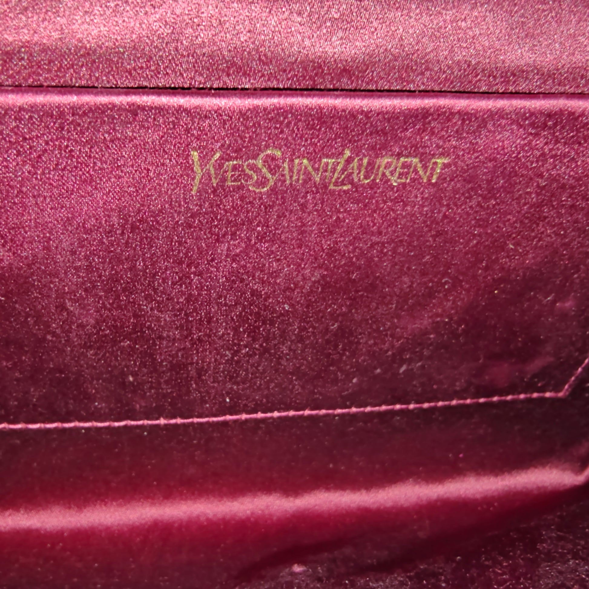 Pink Textured Leather Ligne Y Clutch Bag