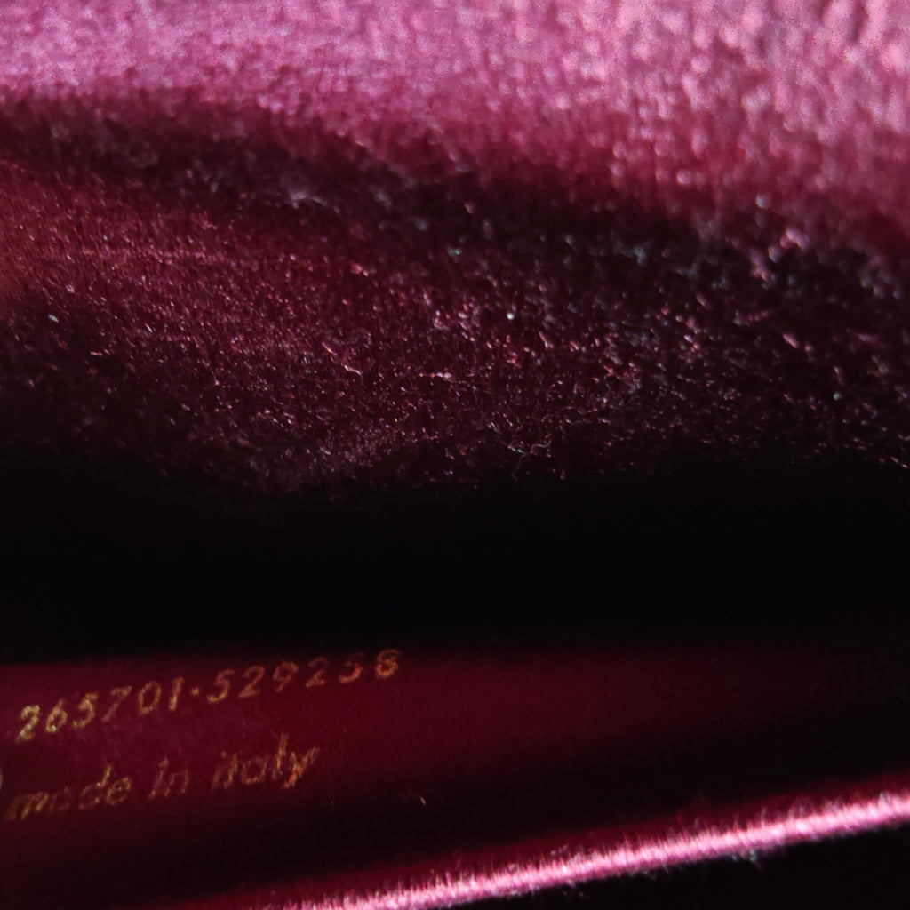 Pink Textured Leather Ligne Y Clutch Bag