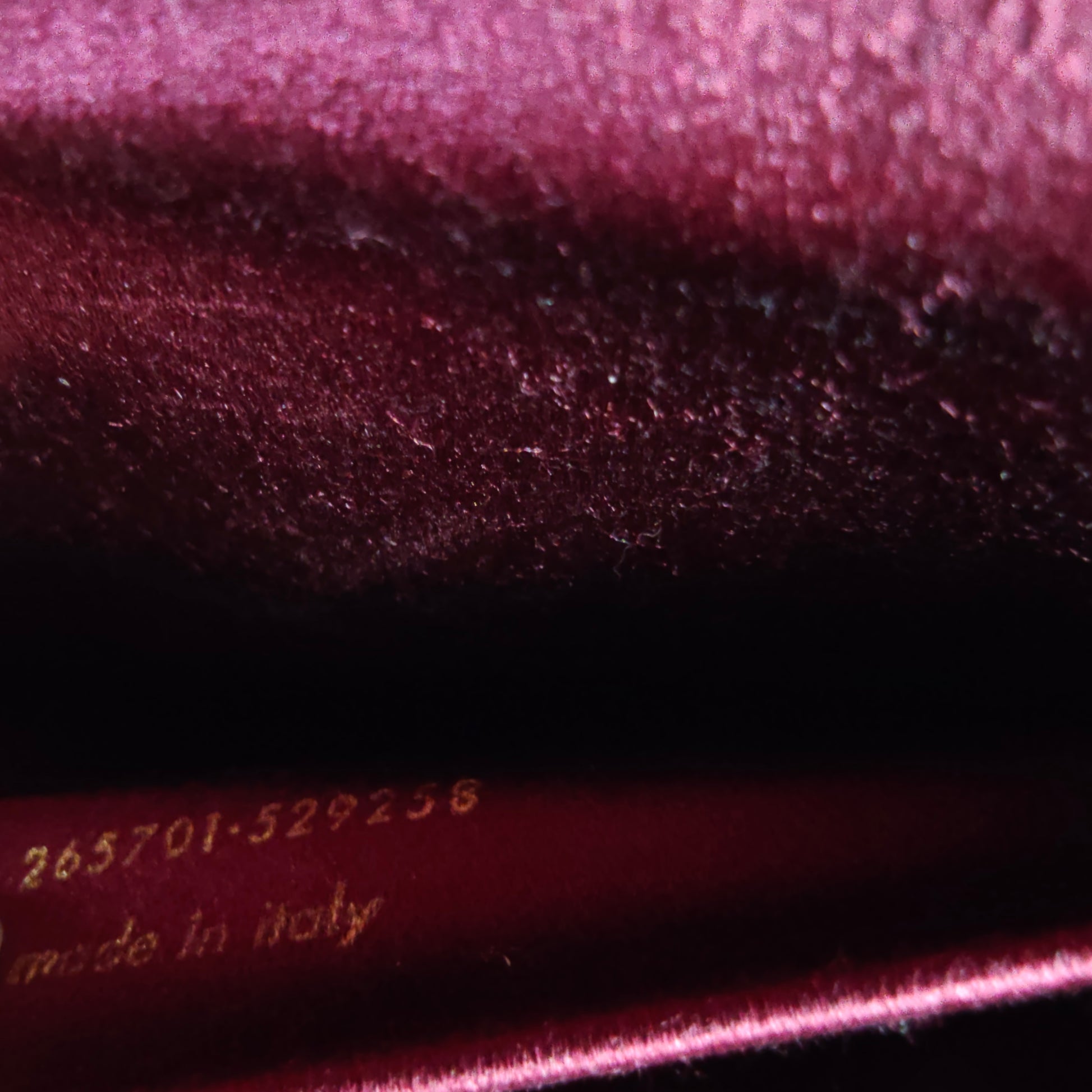 Pink Textured Leather Ligne Y Clutch Bag