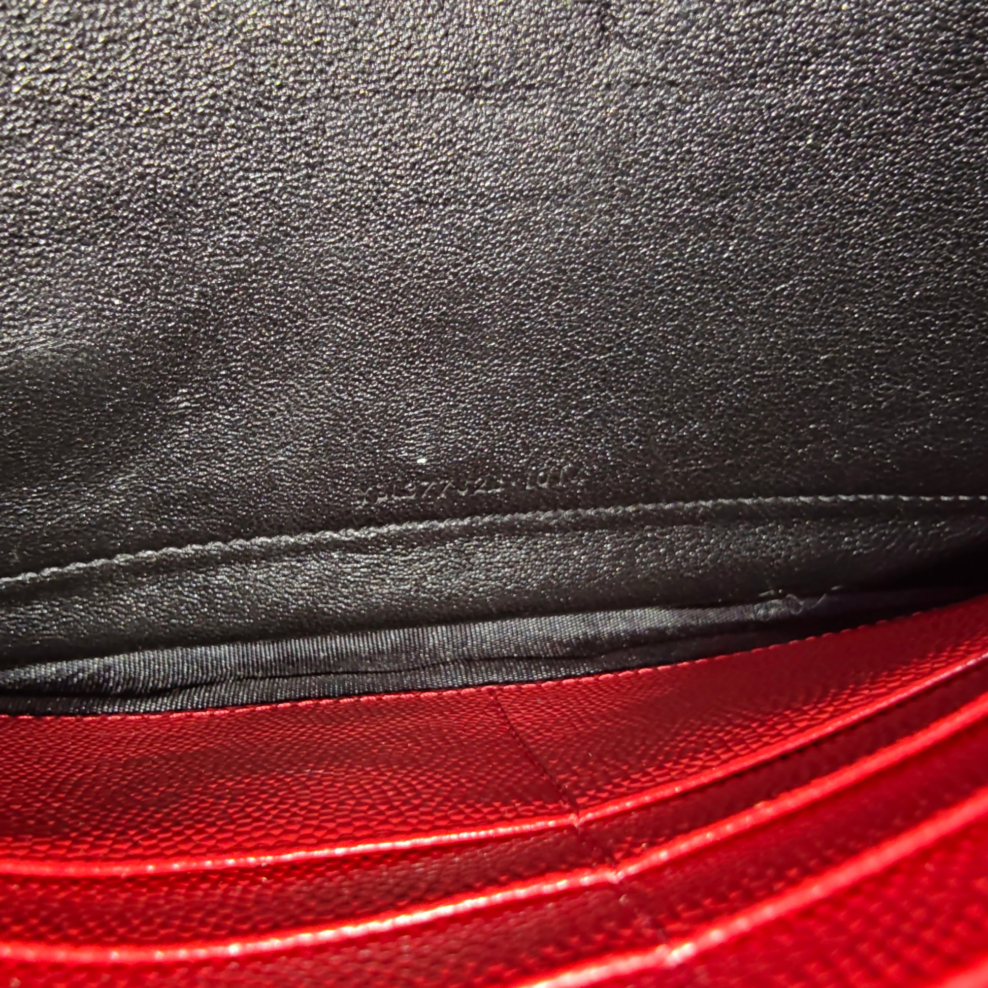 Classic Monogram Wallet on Chain Matelasse Chevron Leather Medium