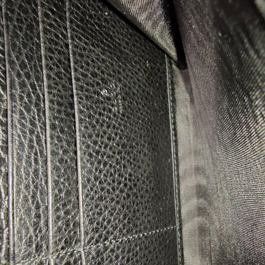 Calfskin Mini Dionysus Chain Wallet Black