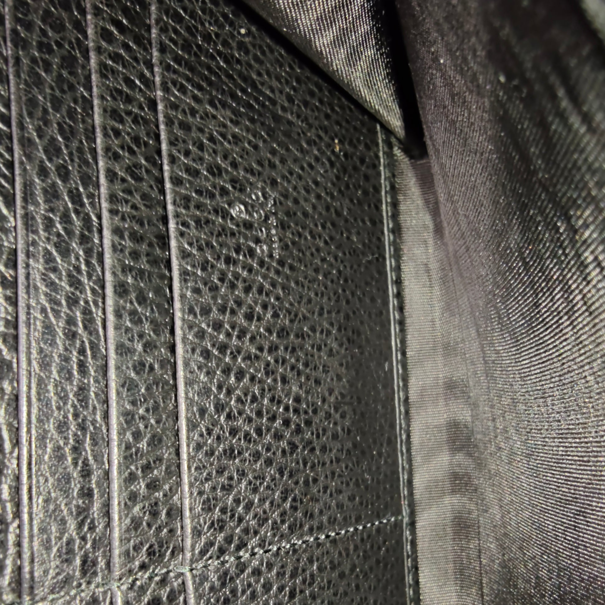 Calfskin Mini Dionysus Chain Wallet Black