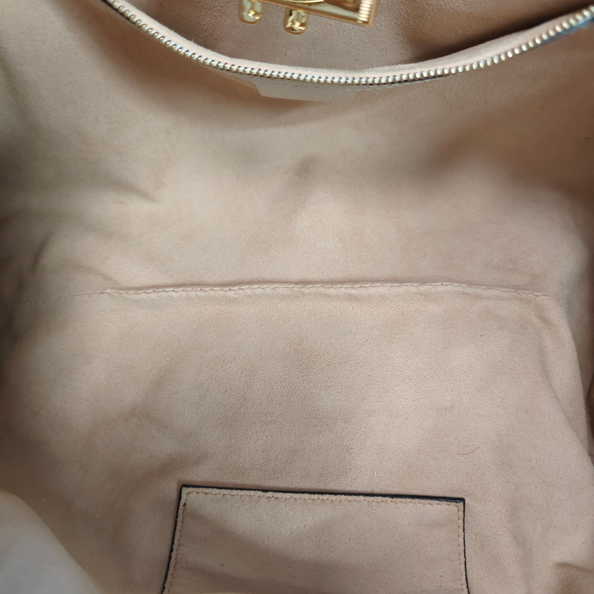 GG Supreme Monogram Medium Padlock Tote White