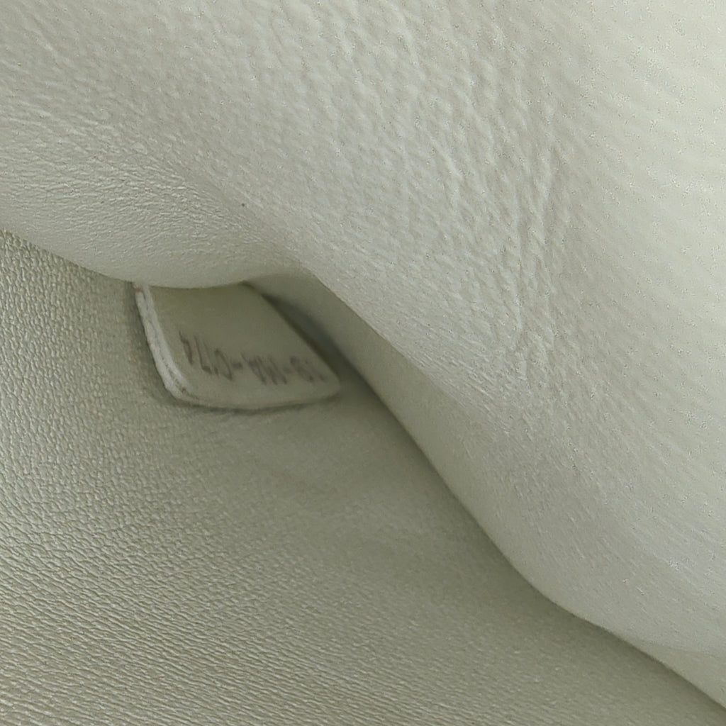 Dior White/Black Leather Large Be Dior Flap Top Handle Bag