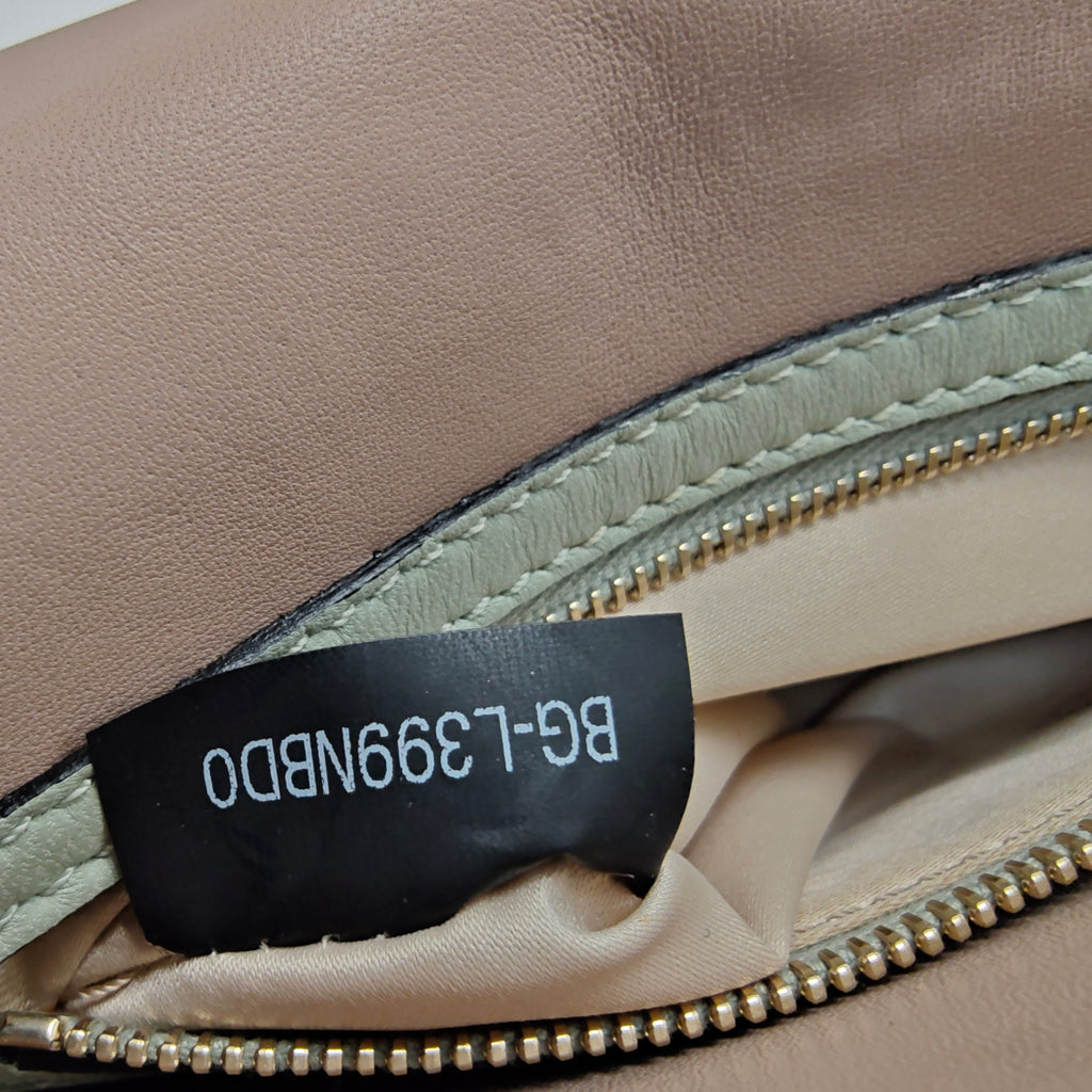 Nappa Rockstud Wristlet Clutch Green Tea Sorbet
