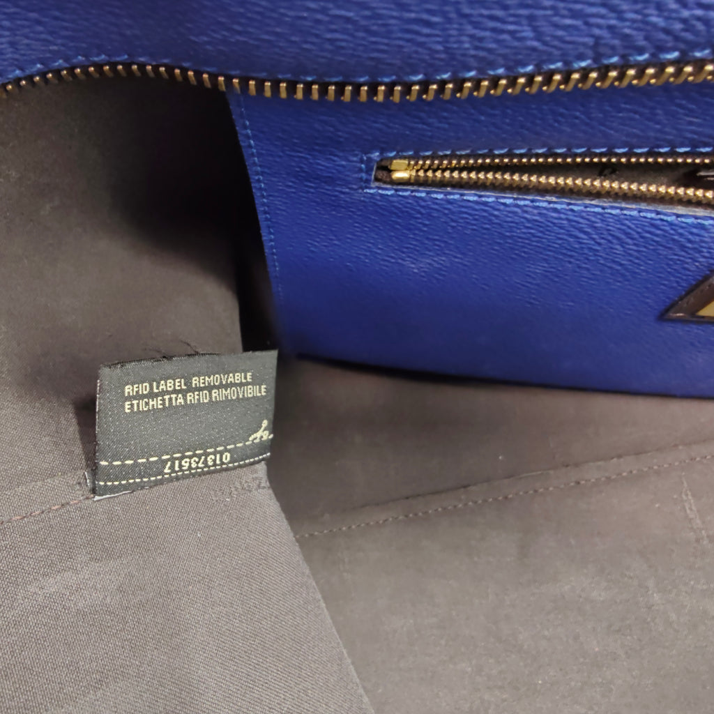 Ombre Zucca Spalmati Medium Roll Tote Tobacco Turquoise