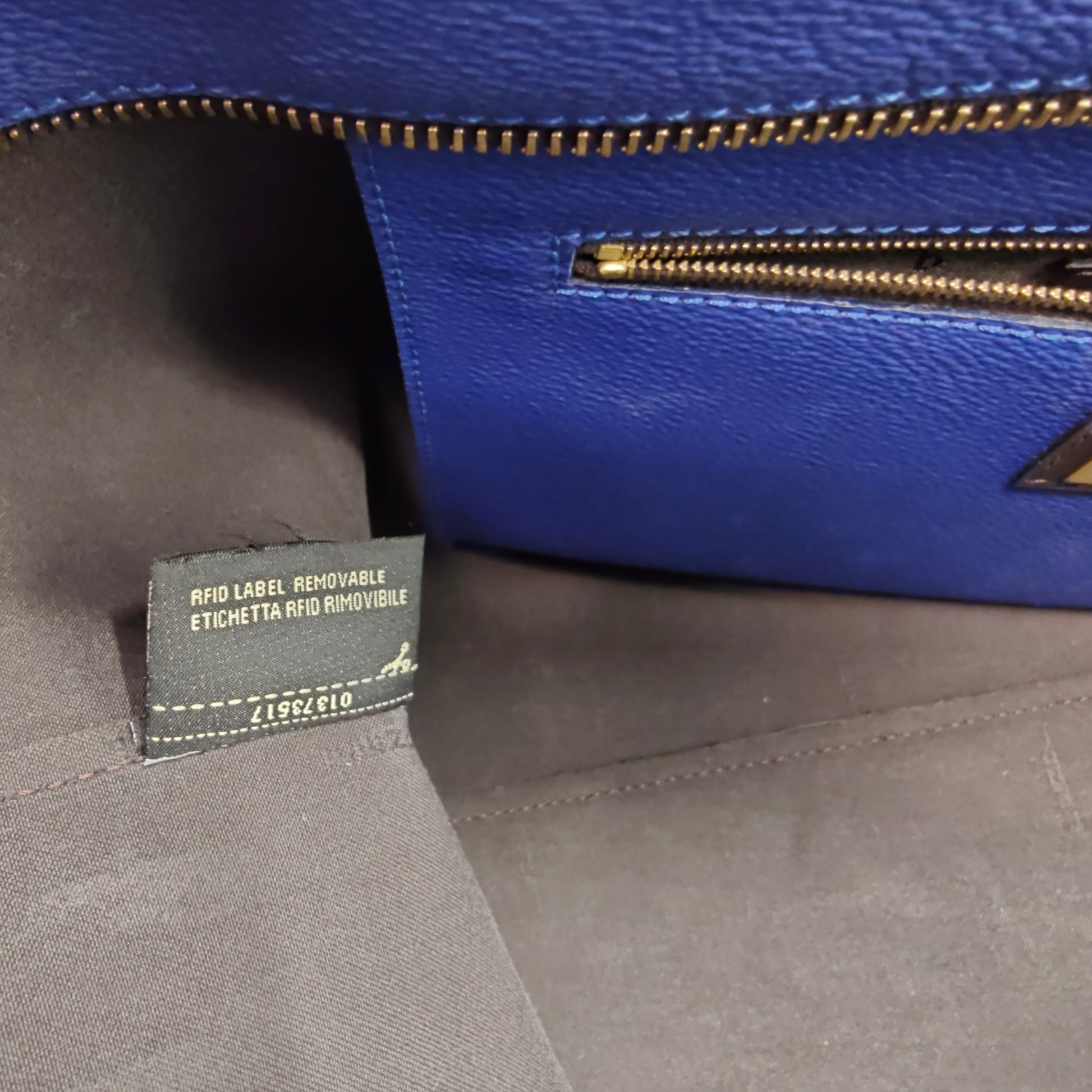 Ombre Zucca Spalmati Medium Roll Tote Tobacco Turquoise