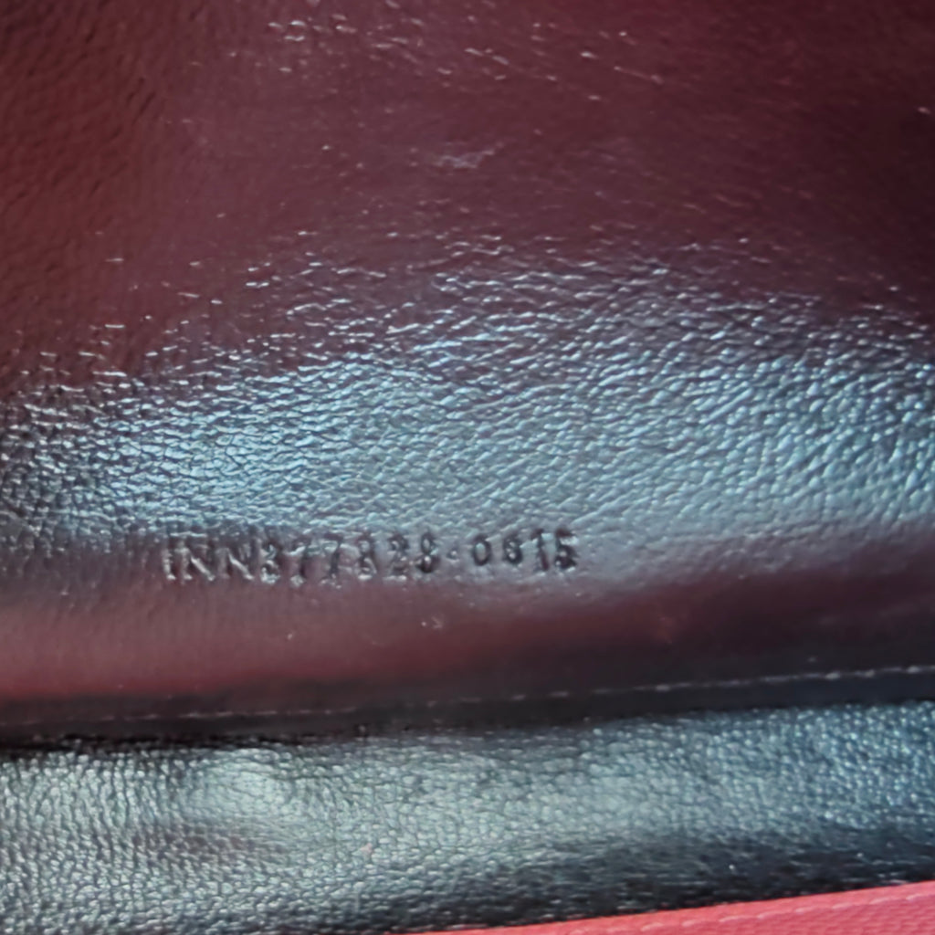 Classic Monogram Wallet on Chain Matelasse Chevron Leather Medium