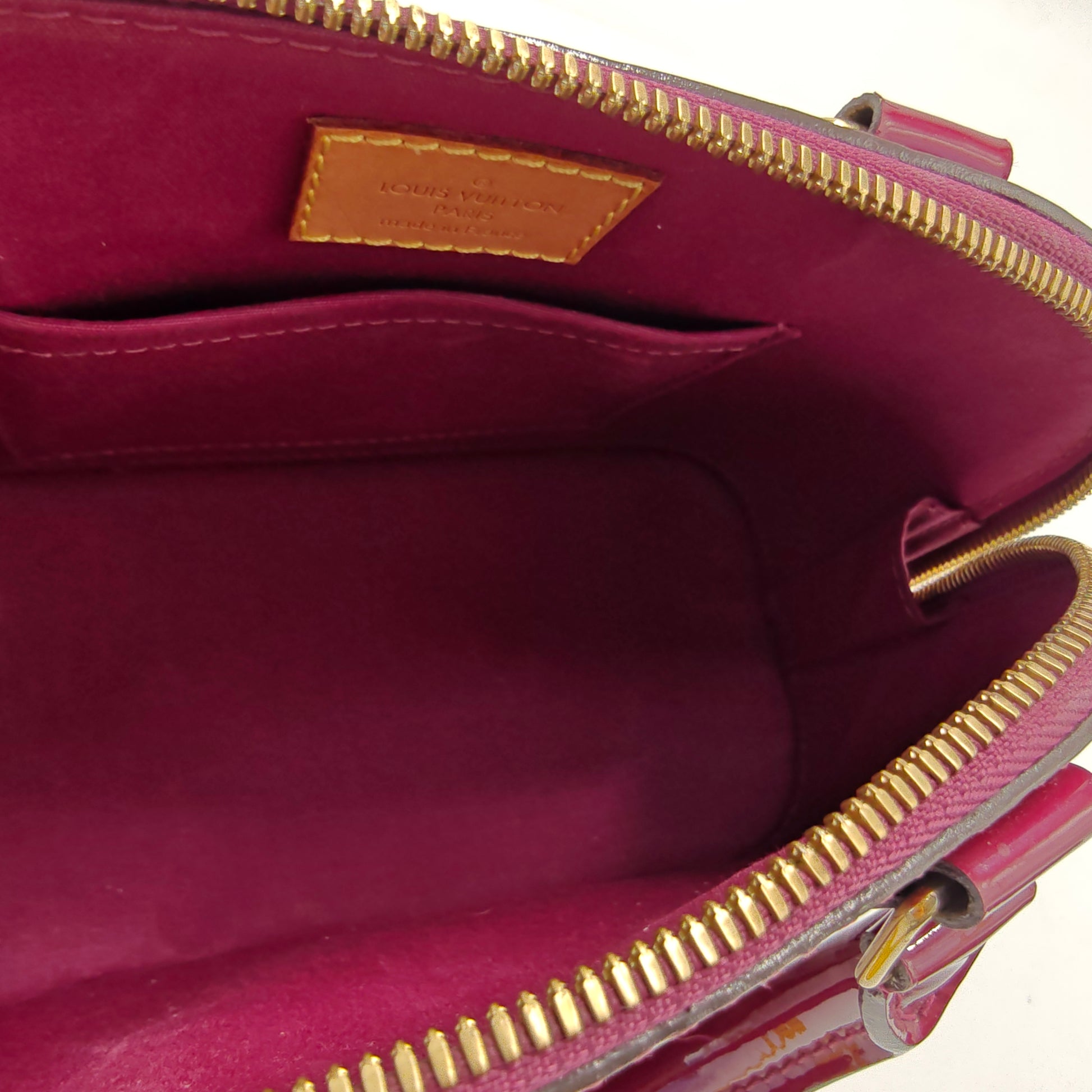 Alma Handbag Monogram Vernis BB