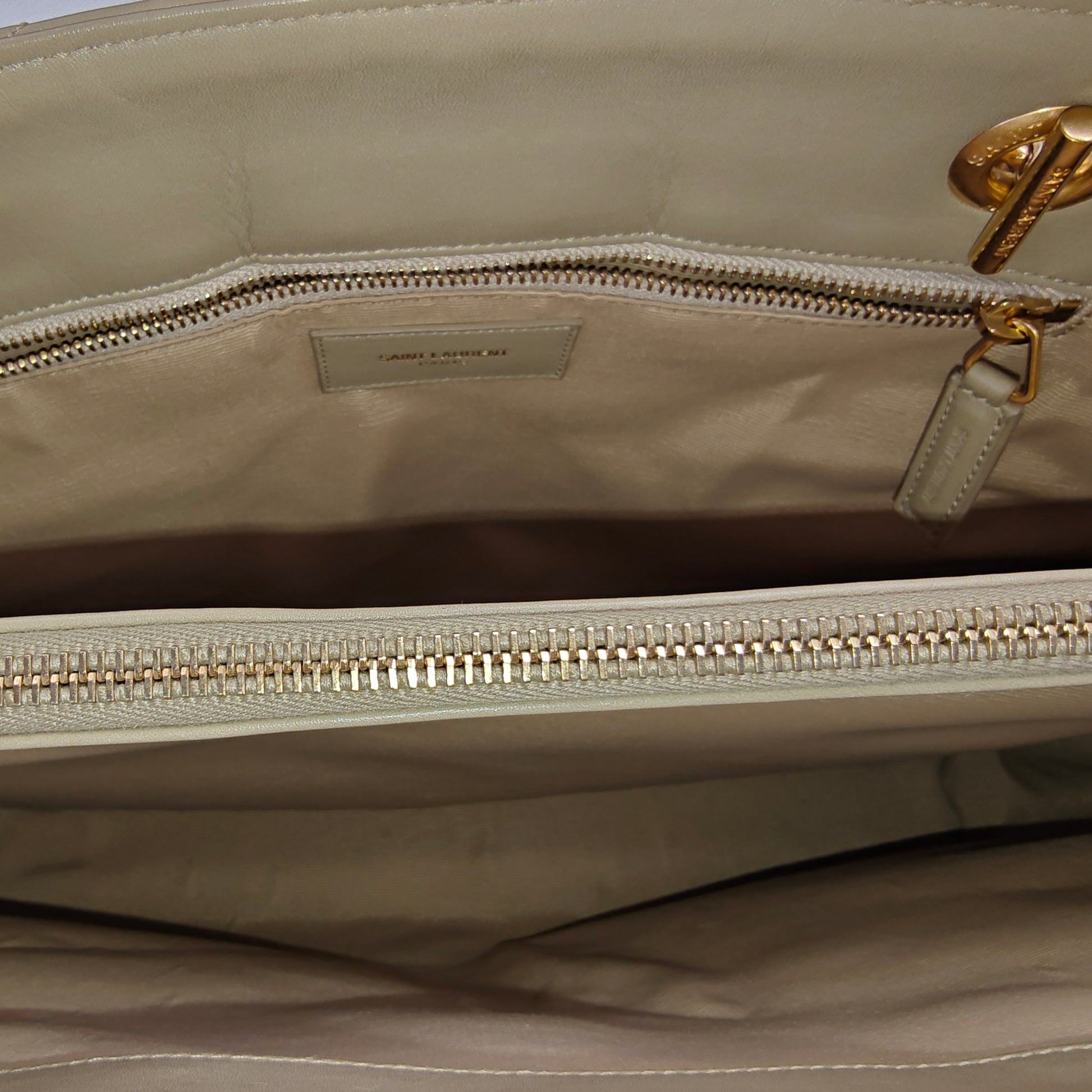 Classic Monogram Shopper Matelasse Chevron Leather Large