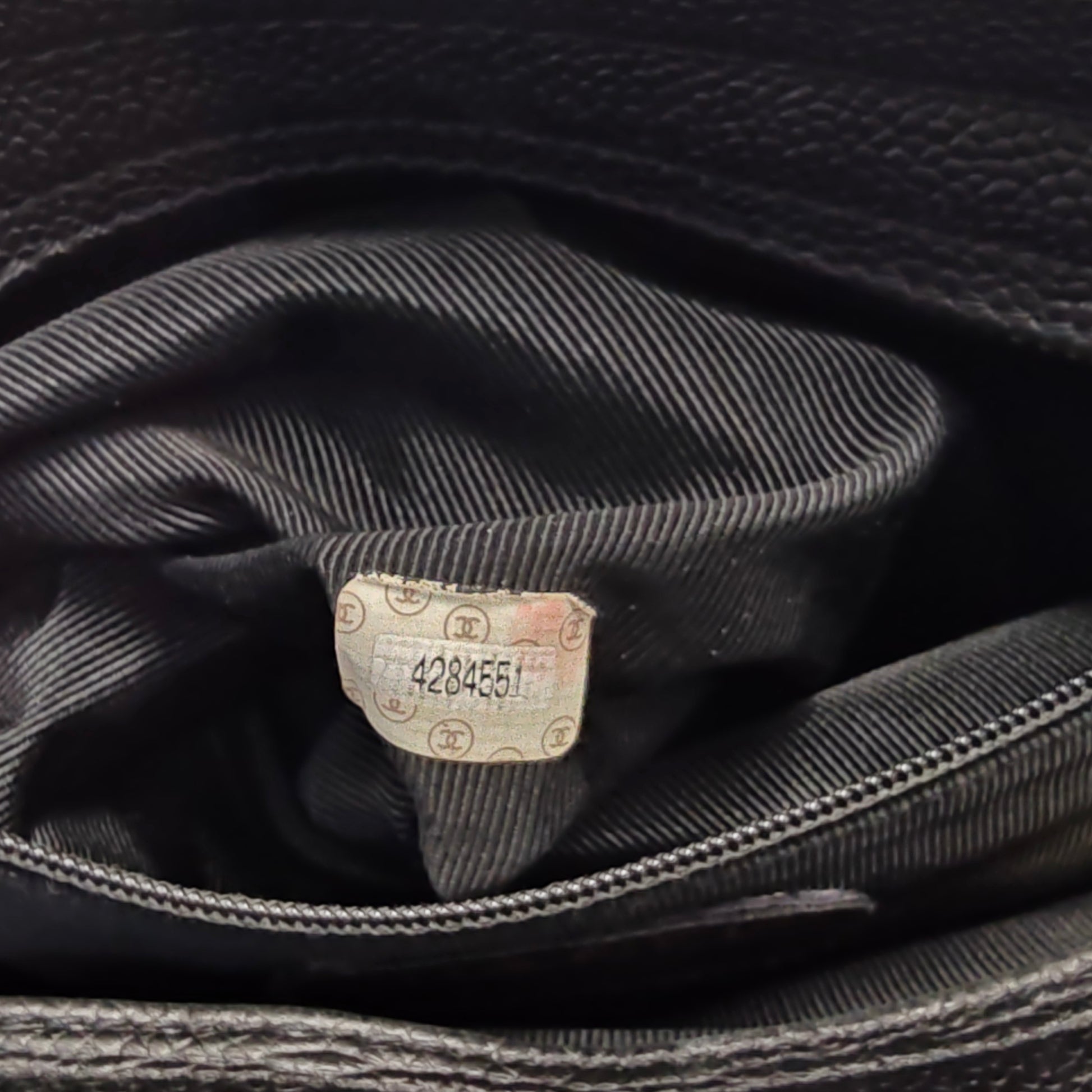 Triple CC Caviar Tote