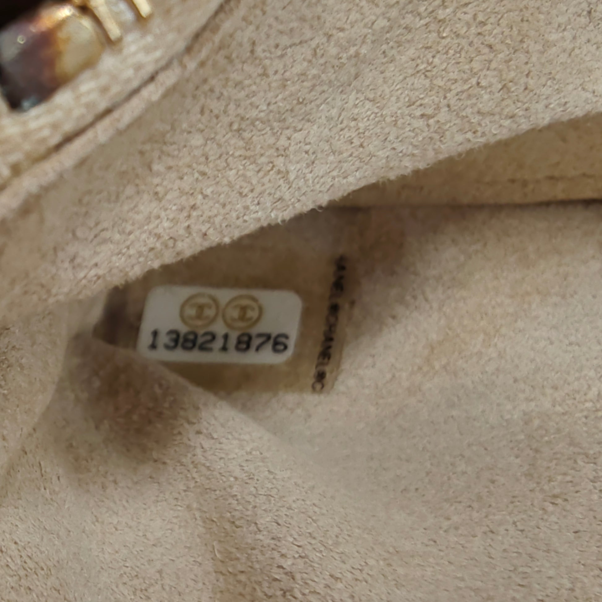 Gold Interlocking CC Logo French Purse