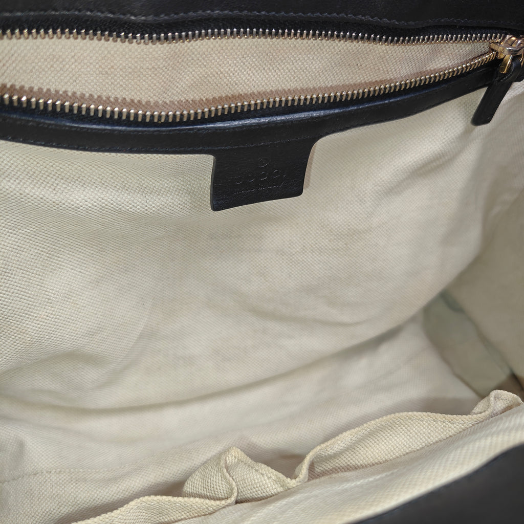 Guccissima Large Emily Chain Shoulder Bag Black