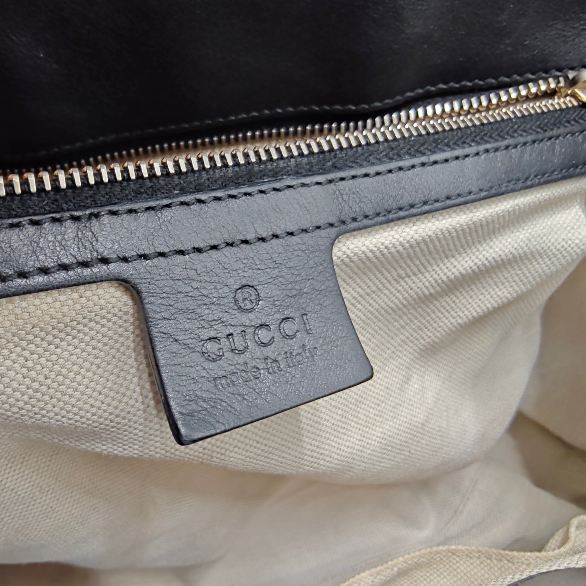 Guccissima Large Emily Chain Shoulder Bag Black