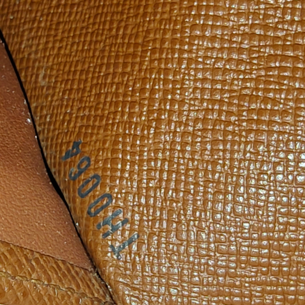 Monogram Long Zipper Sarah Wallet Brown