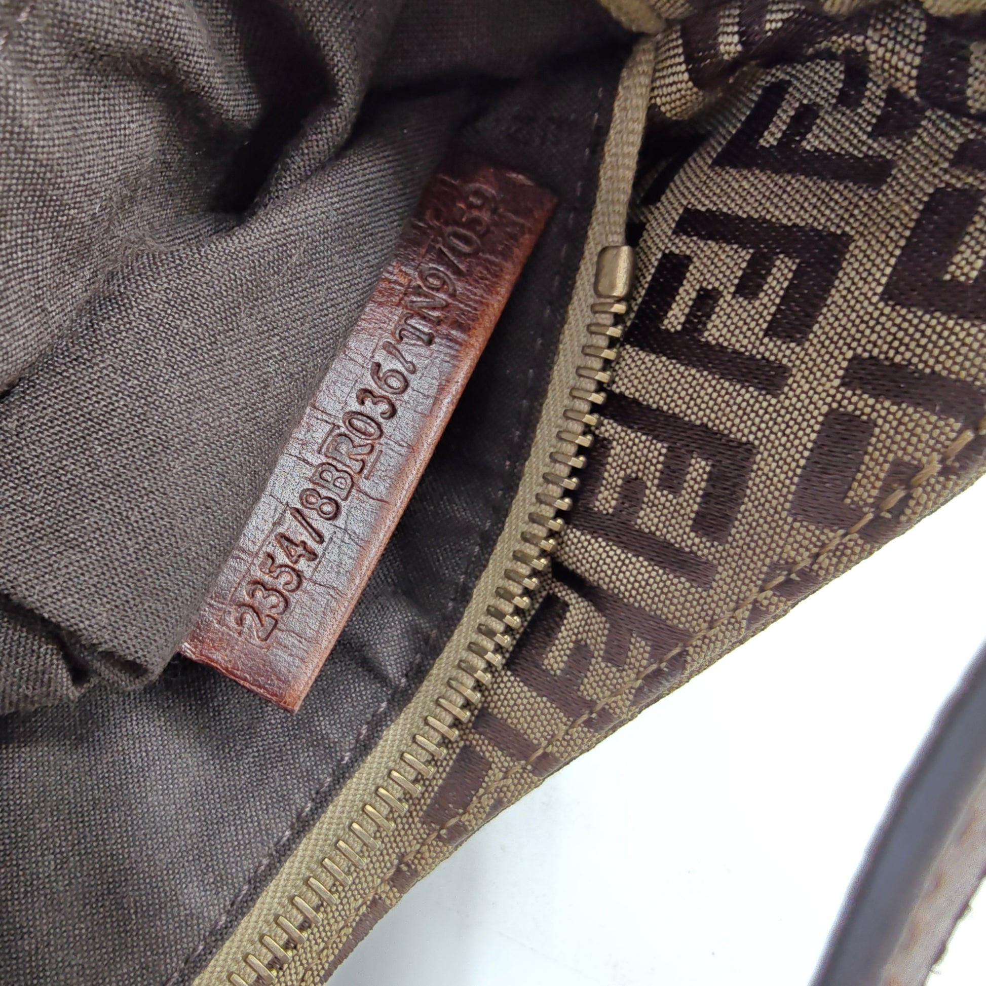 Baguette Zucca Canvas medium Brown
