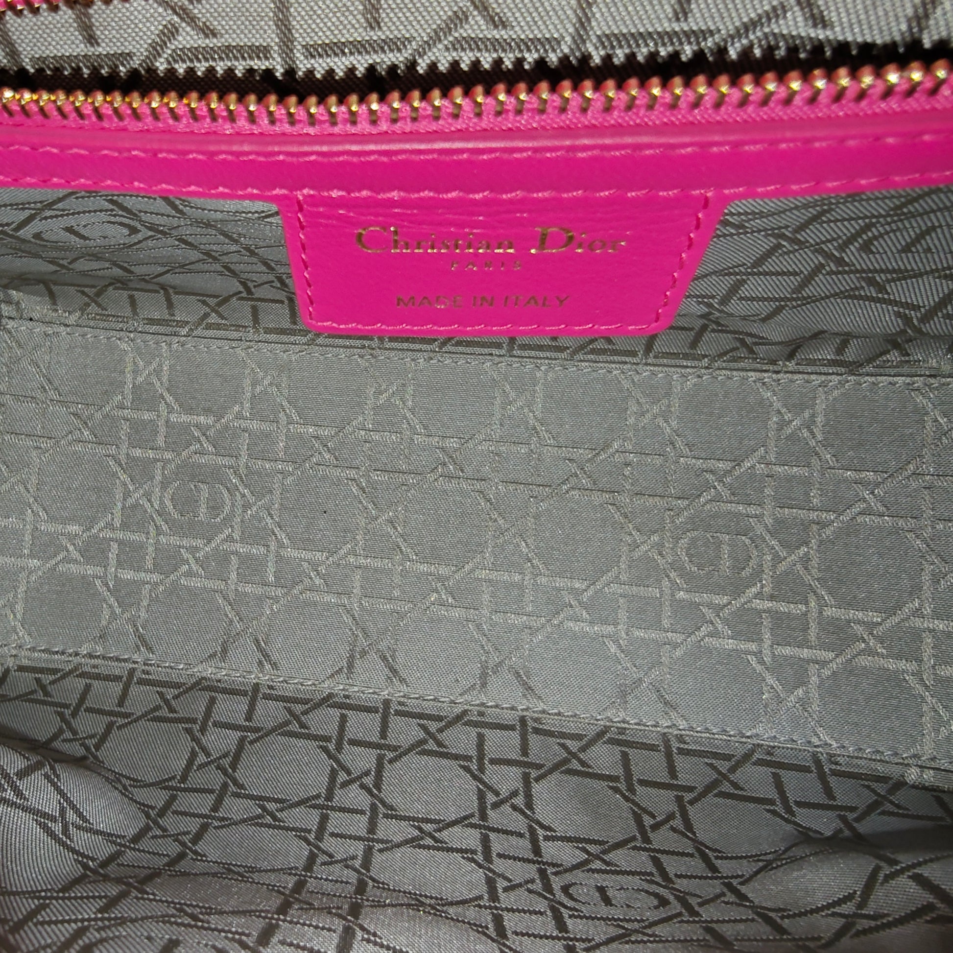 Lady Dior Bag Cannage Quilt Lambskin Medium