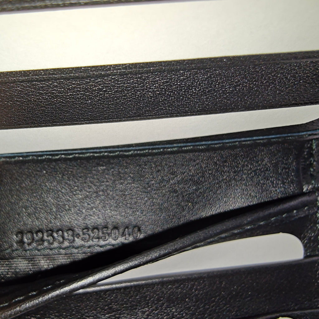 Microguccissima Pattern Leather Bifold Wallet