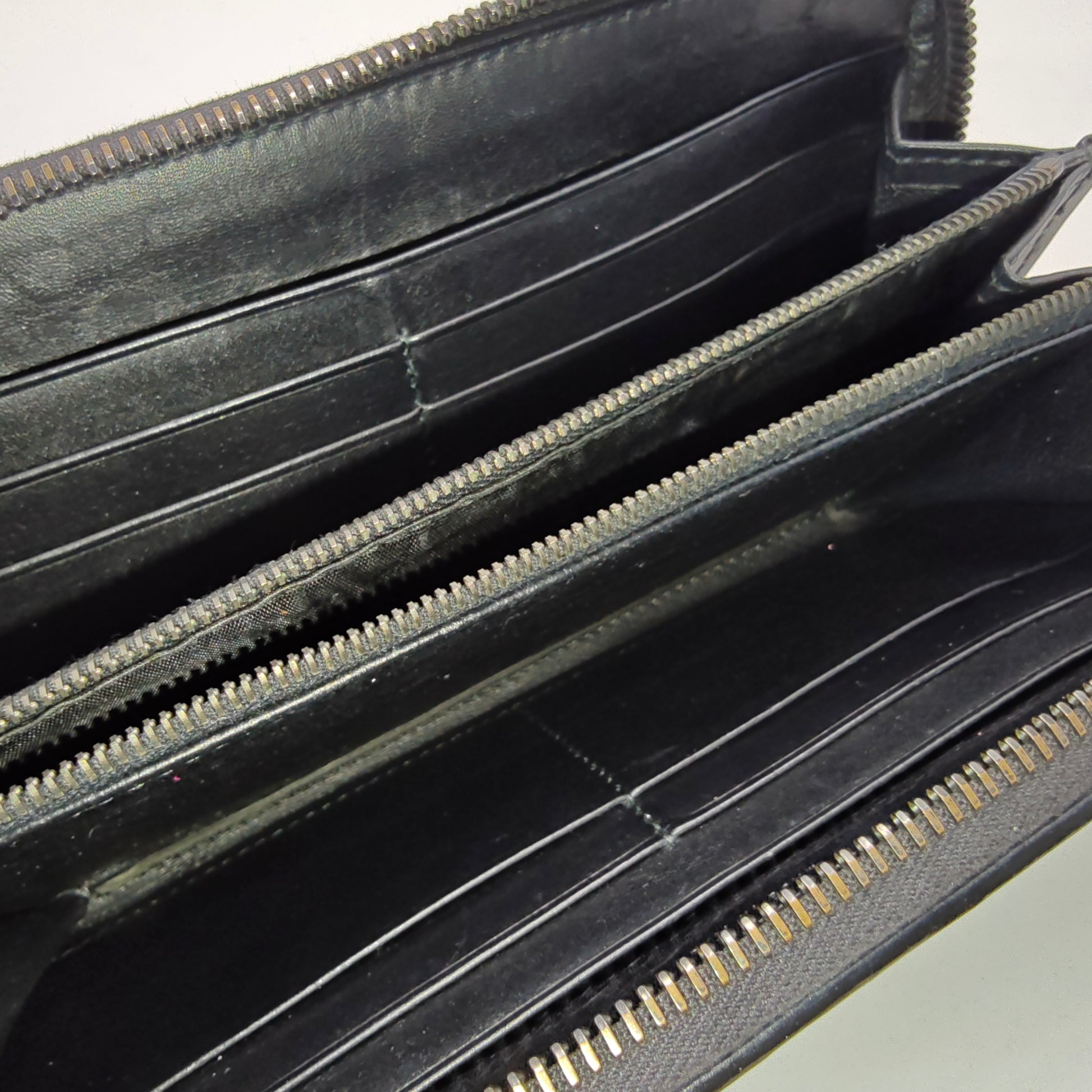 Nappa Intrecciato Zip Around Wallet