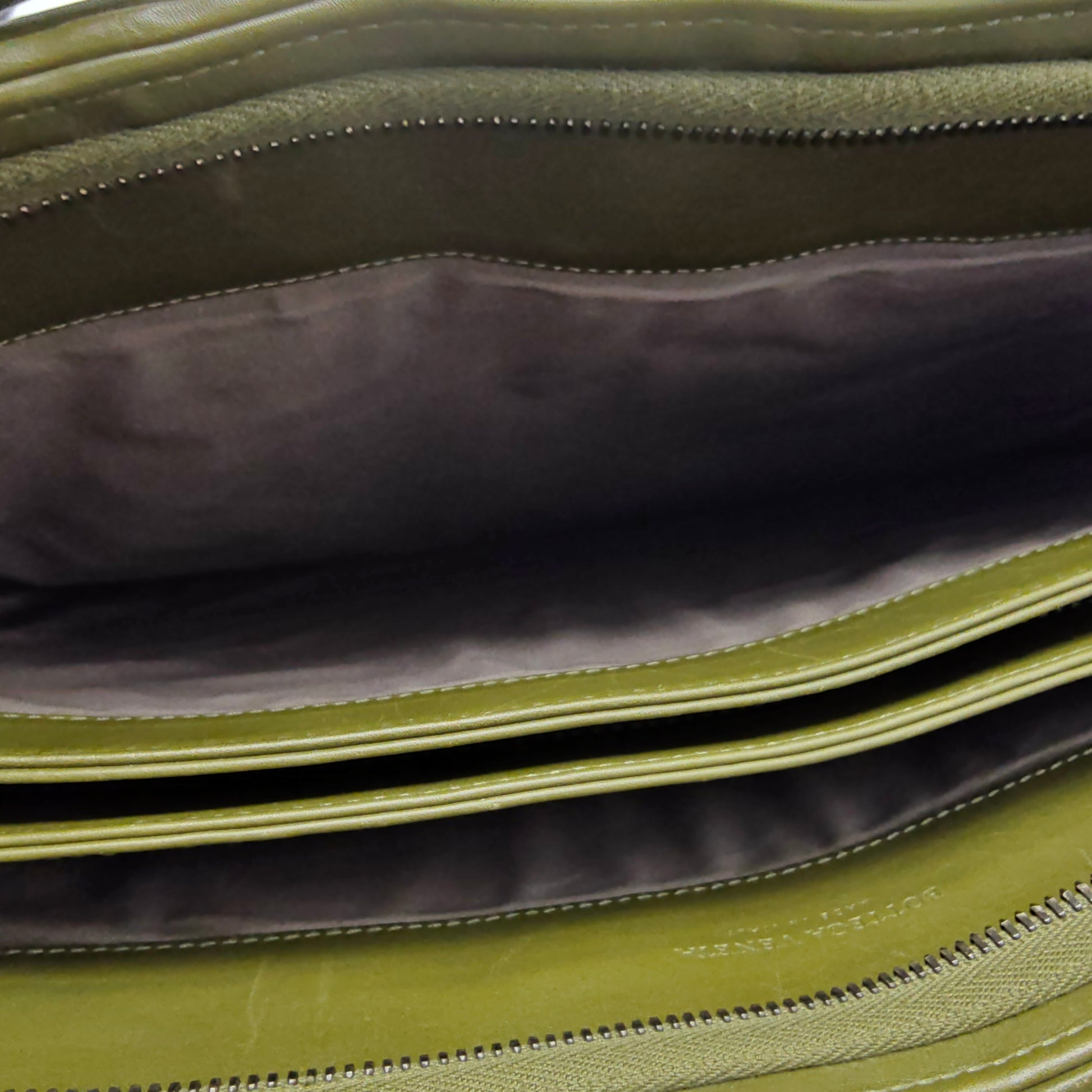 Bottega Veneta Dark Grey Intrecciato Leather Laptop Briefcase