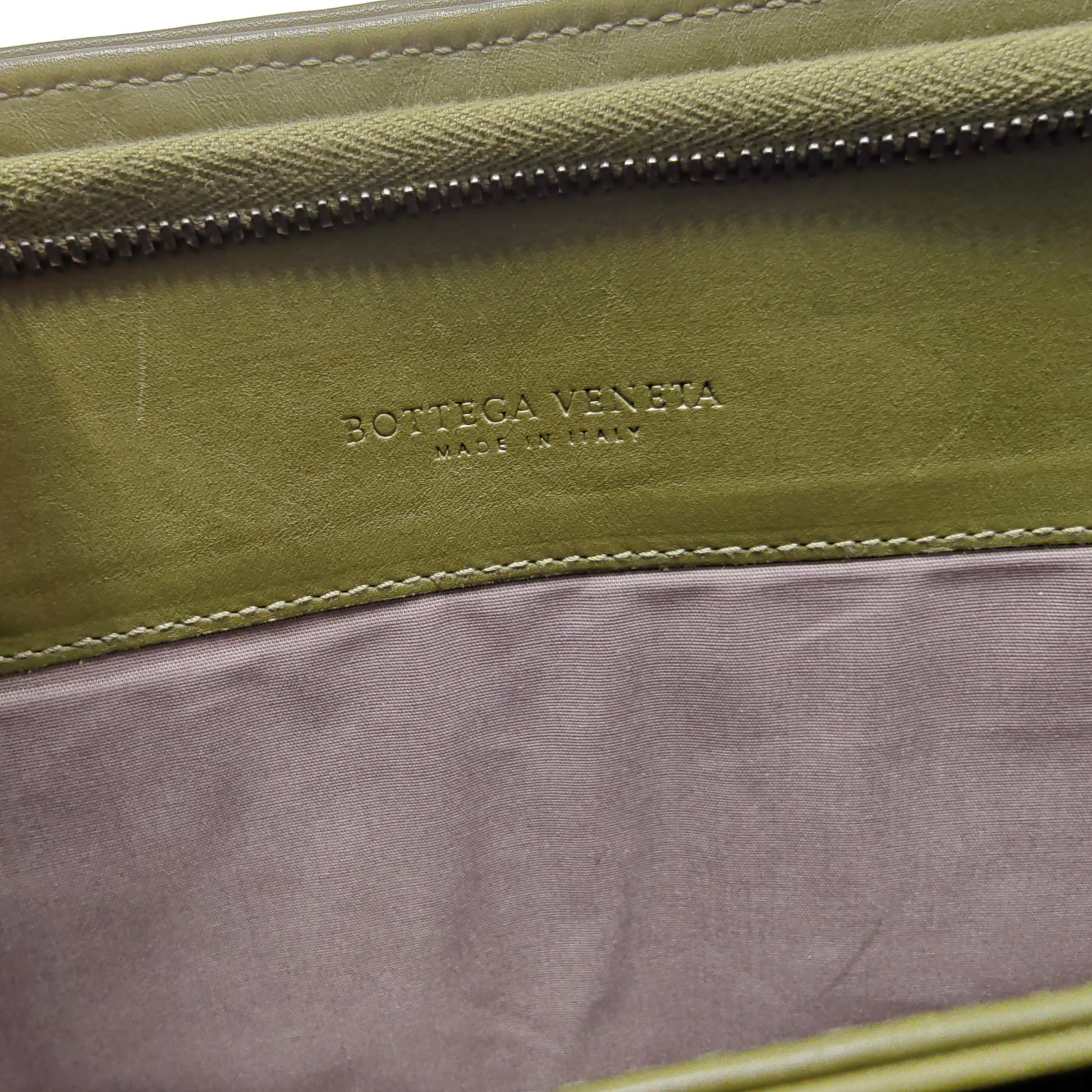 Bottega Veneta Dark Grey Intrecciato Leather Laptop Briefcase