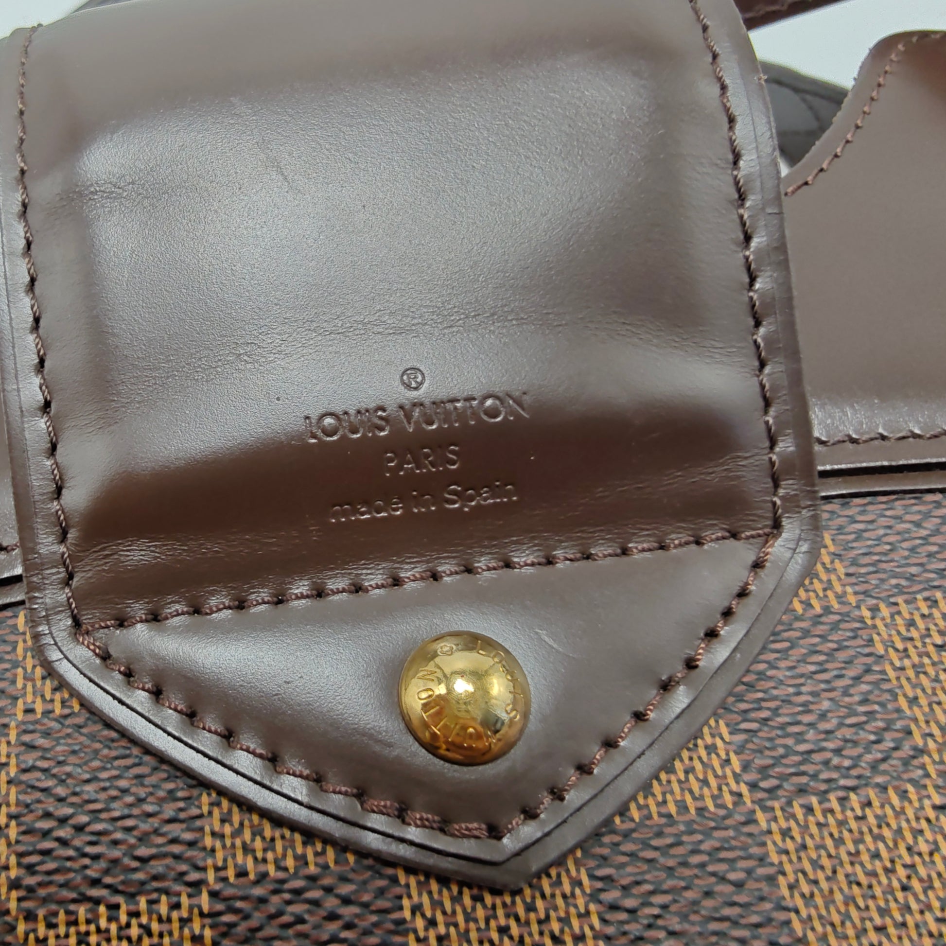 Louis Vuitton Damier Ebene Canvas Sistina GM Bag