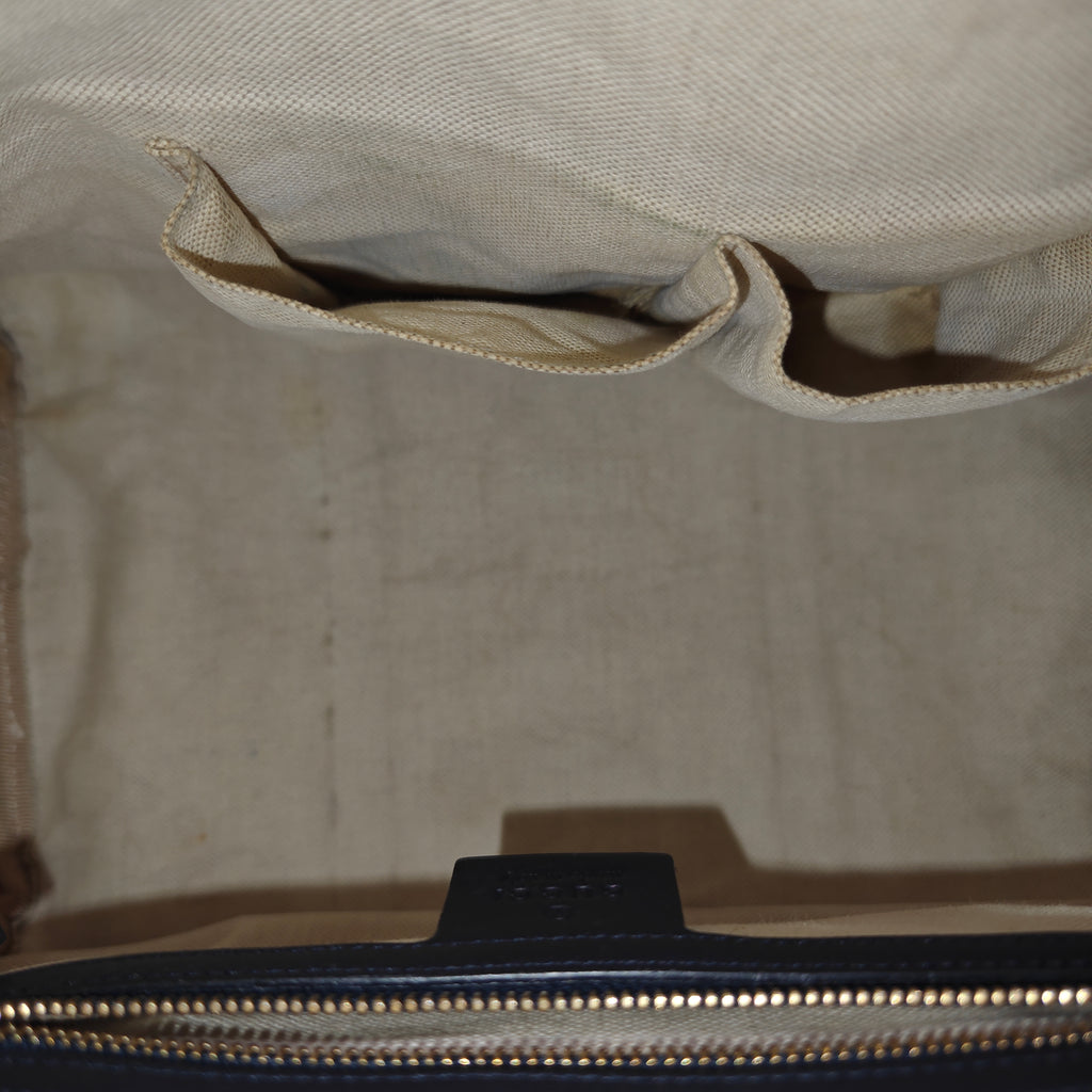 Vintage Web Boston Bag GG Canvas Medium