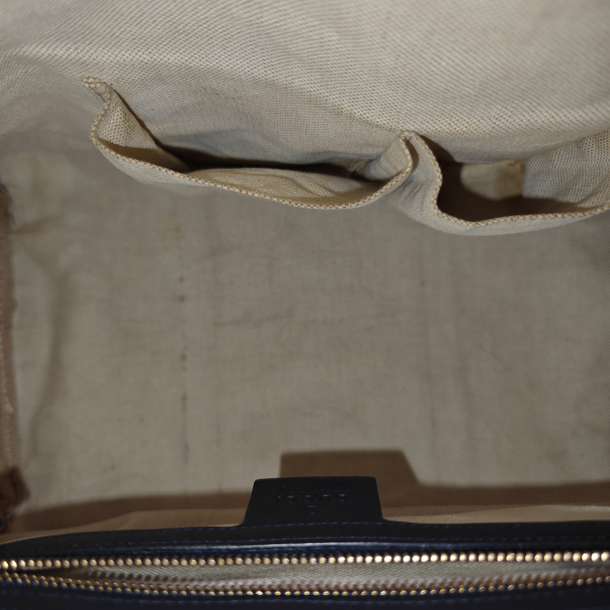Vintage Web Boston Bag GG Canvas Medium