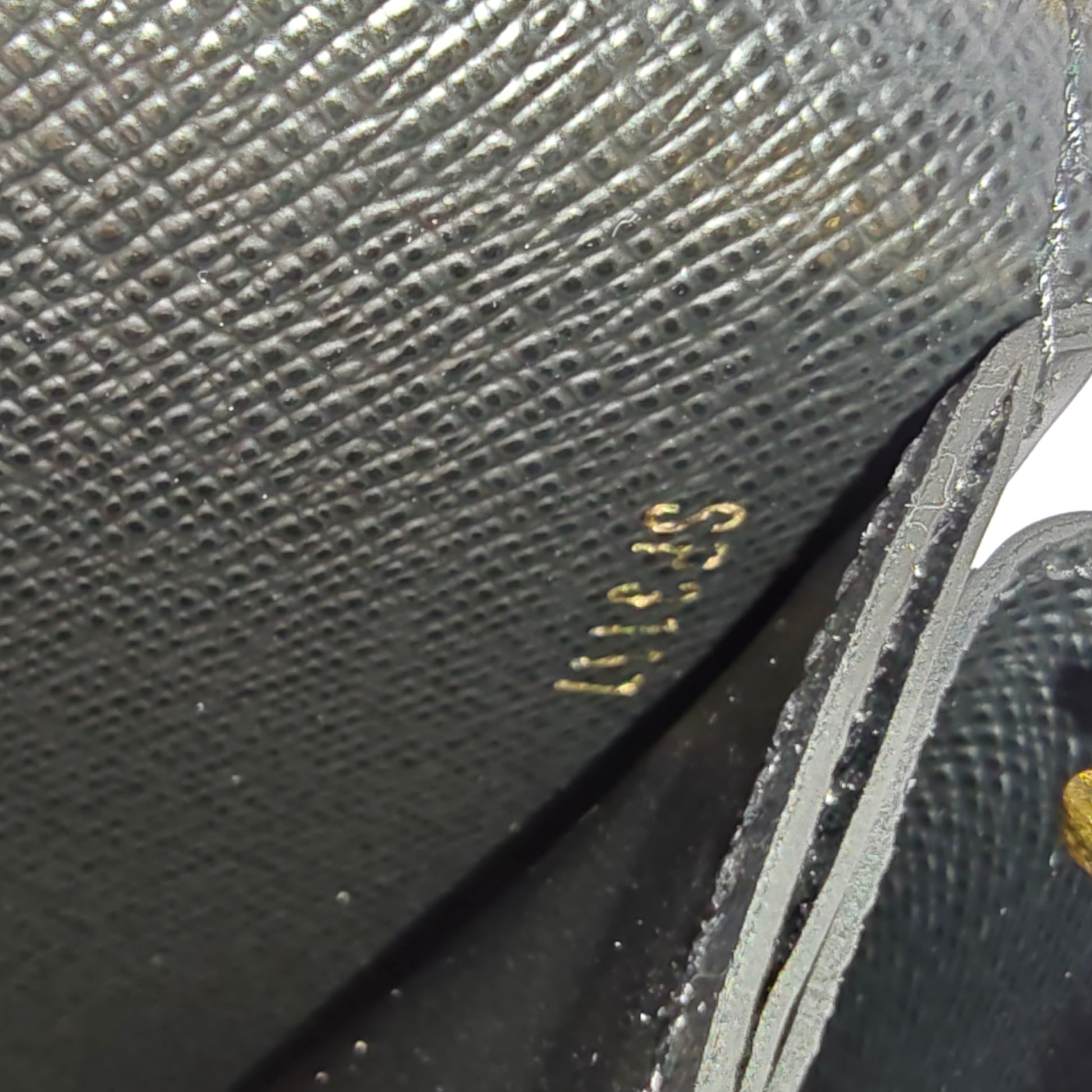 Epi Sequin Bird Twist Wallet Black