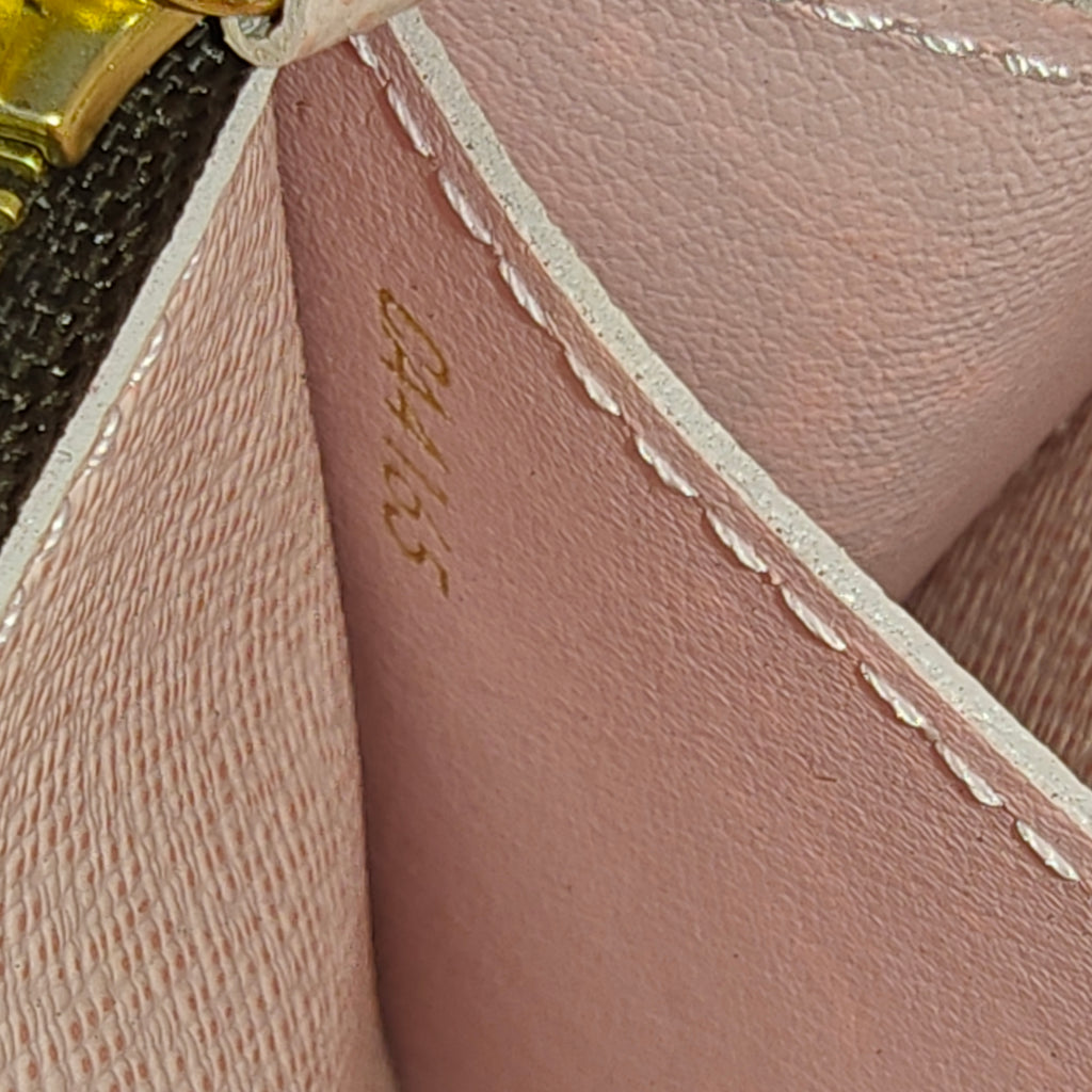 Emilie Wallet in Damier Ebene Canvas