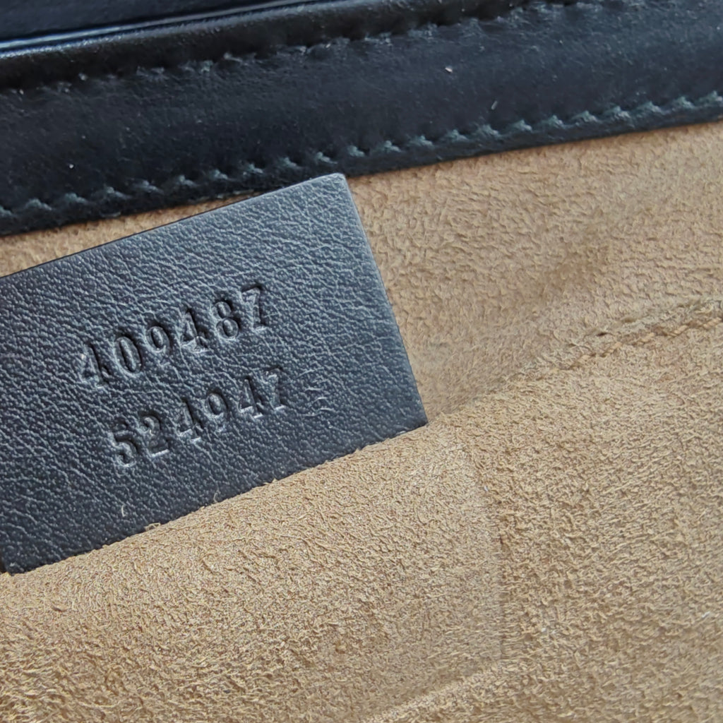 Padlock Shoulder Bag GG Coated Canvas and Leather Small