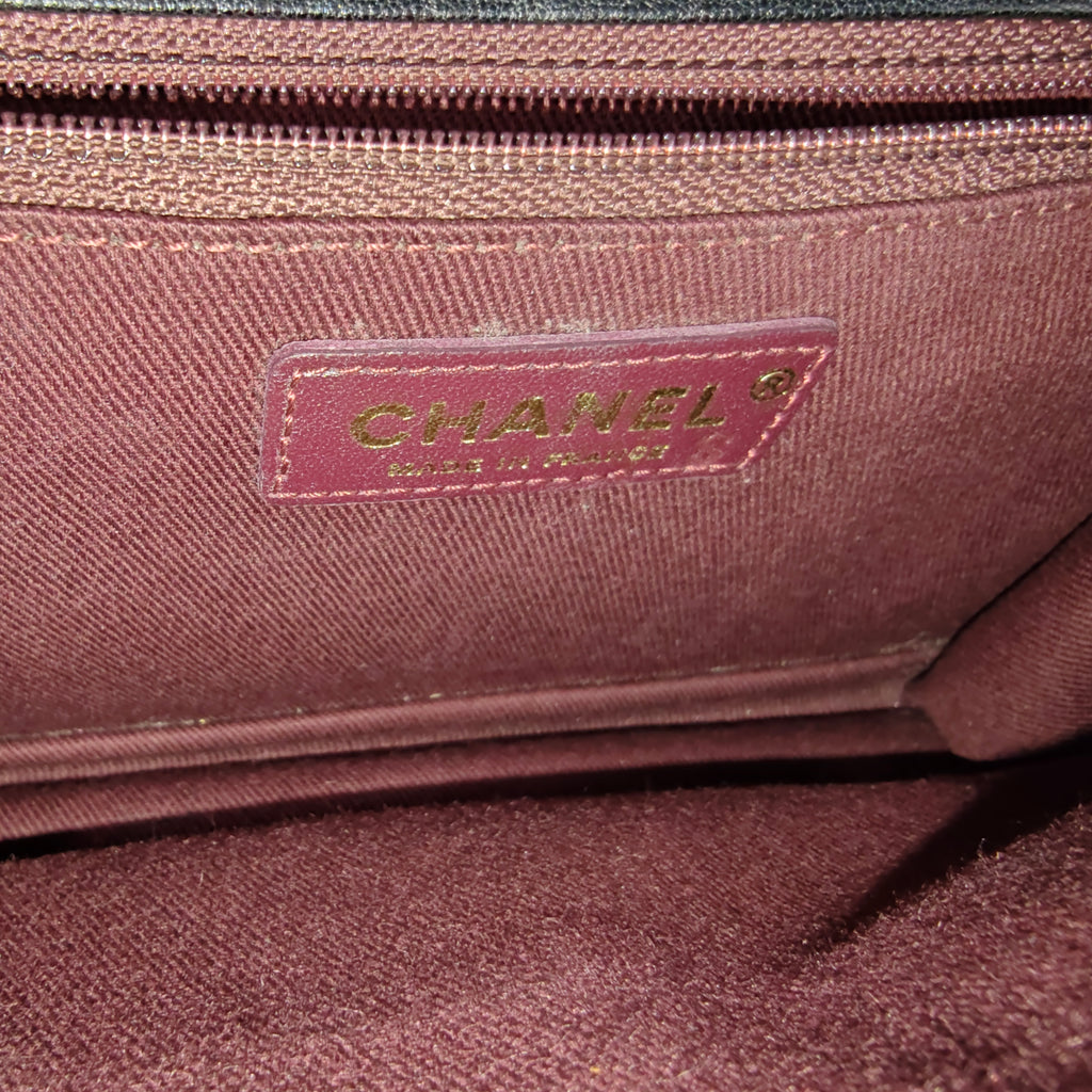 Front Chain Flap Bag Quilted Sheepskin Medium