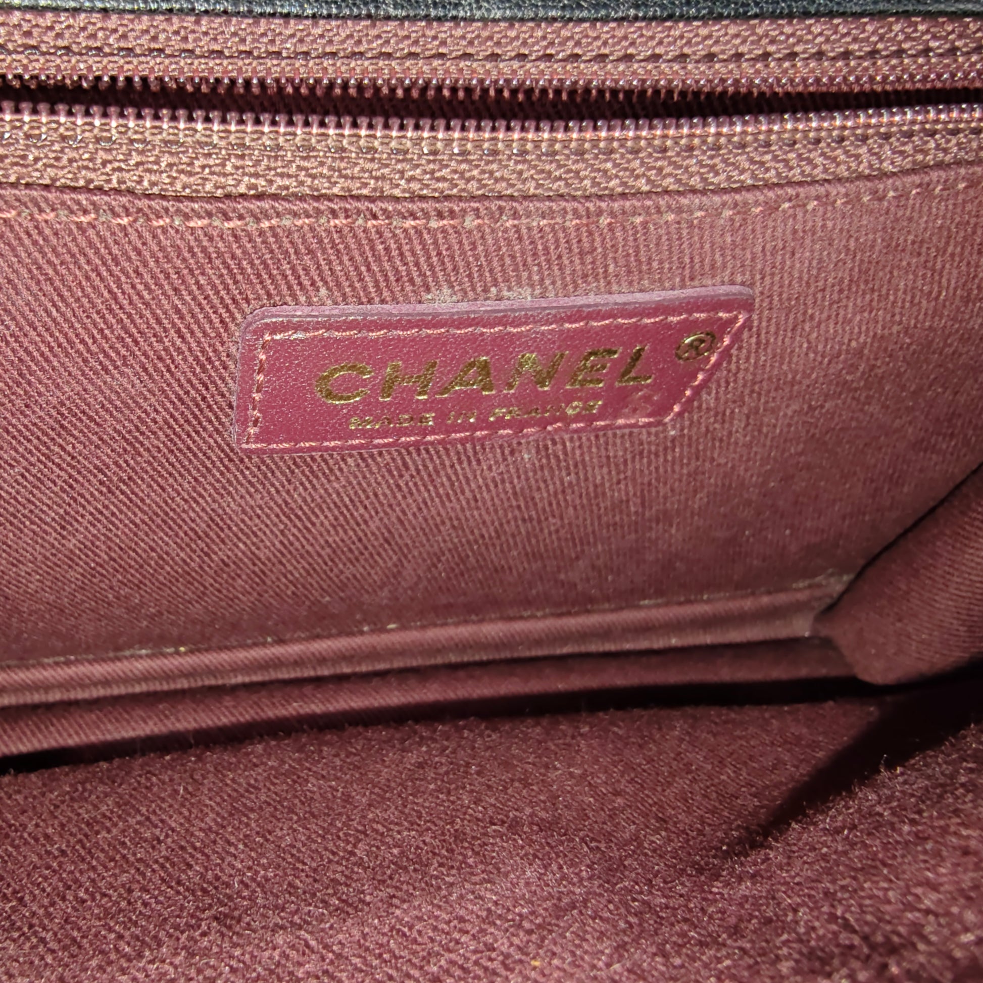 Front Chain Flap Bag Quilted Sheepskin Medium