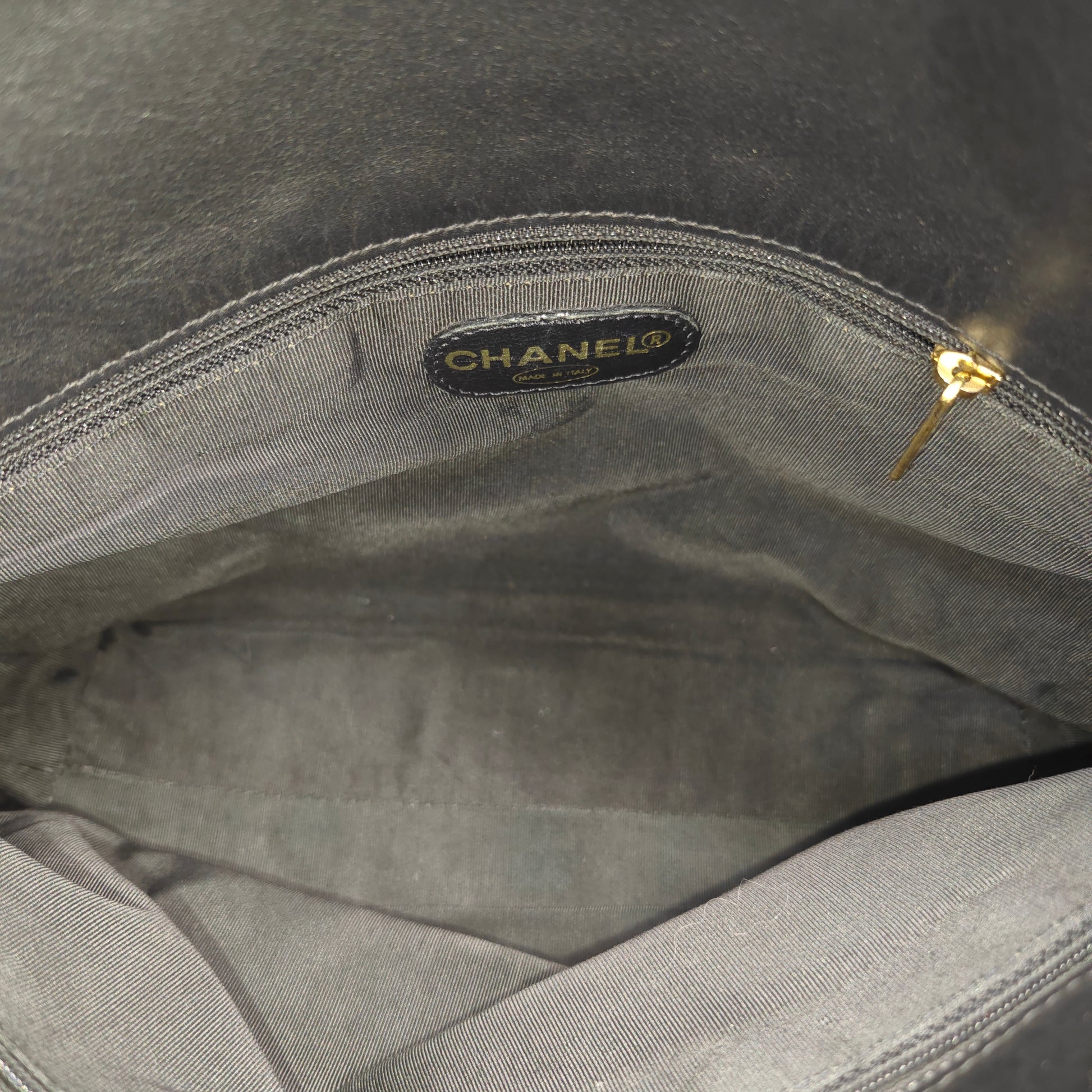 Vintage CC Compartment Tote Lambskin Medium