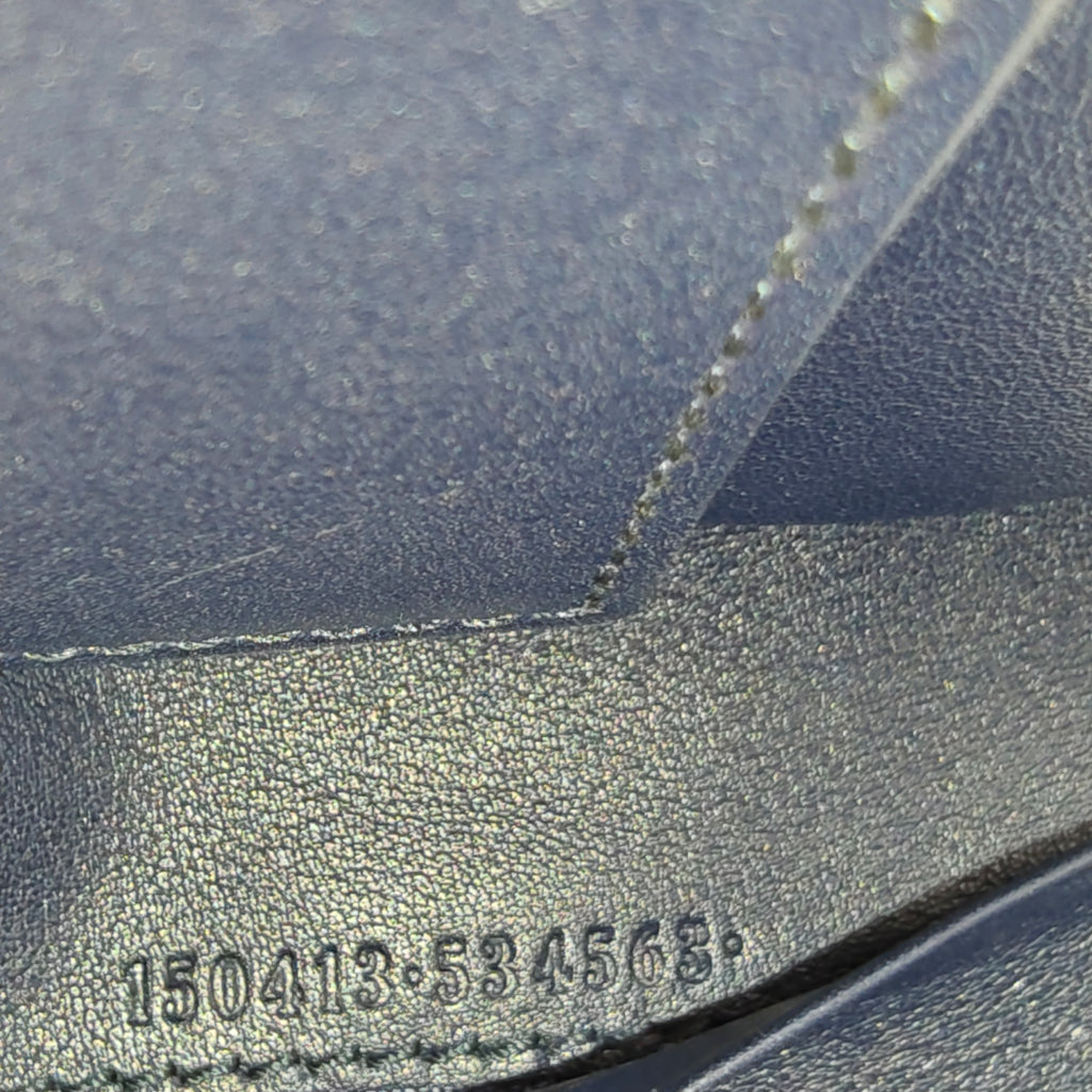 Microguccissima Pattern Leather Wallet