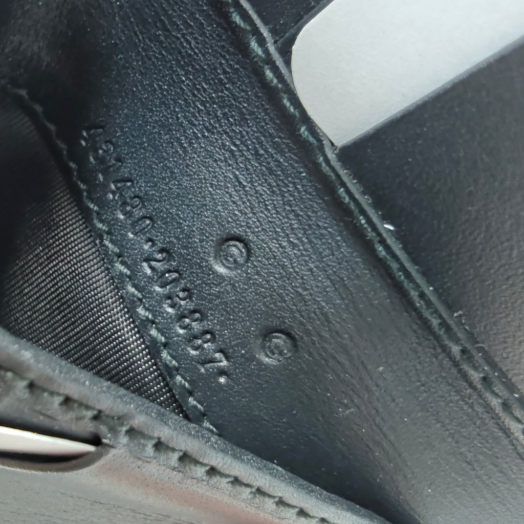 GG Supreme Monogram Pearl Studded French Wallet