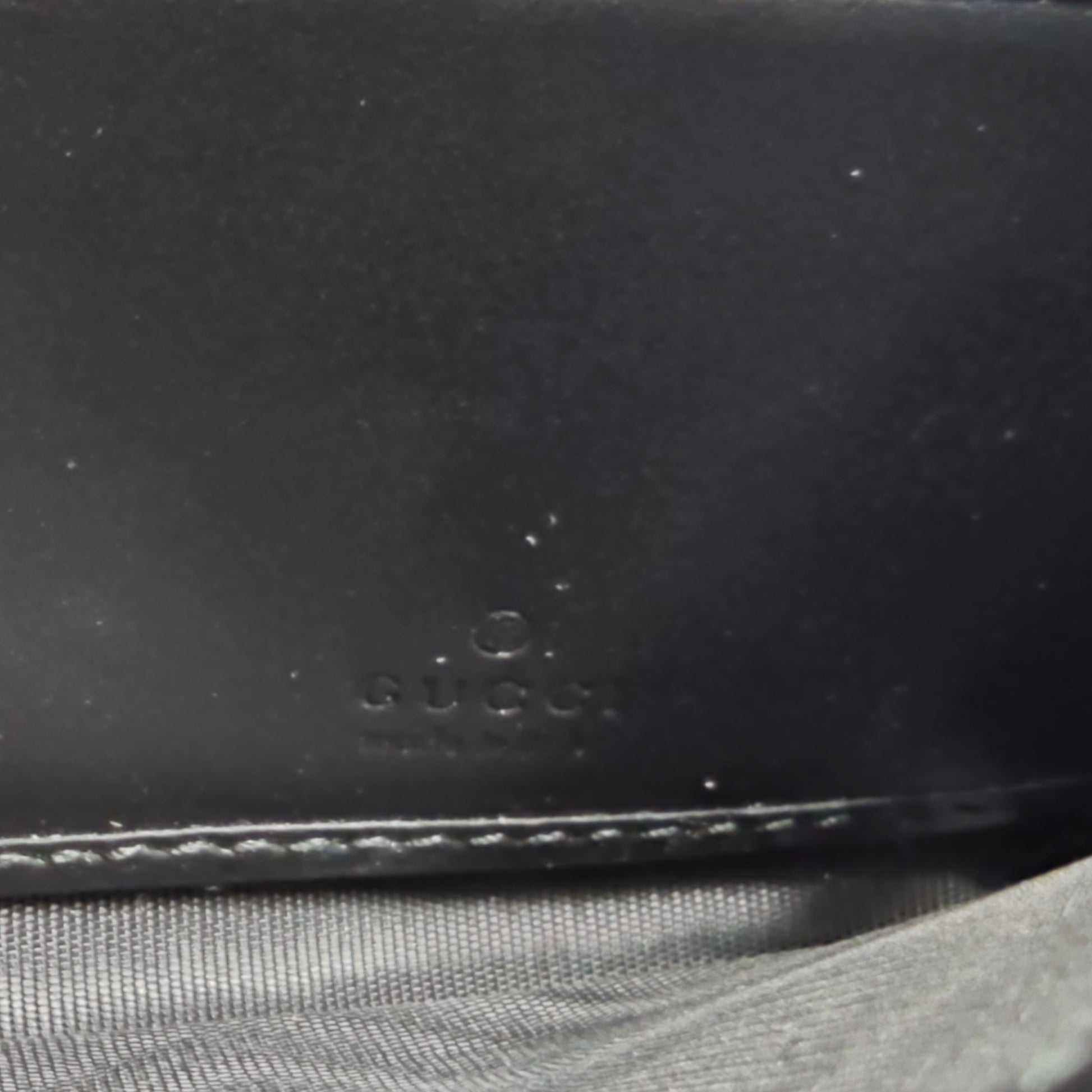 GG Interlocking Long Wallet Black