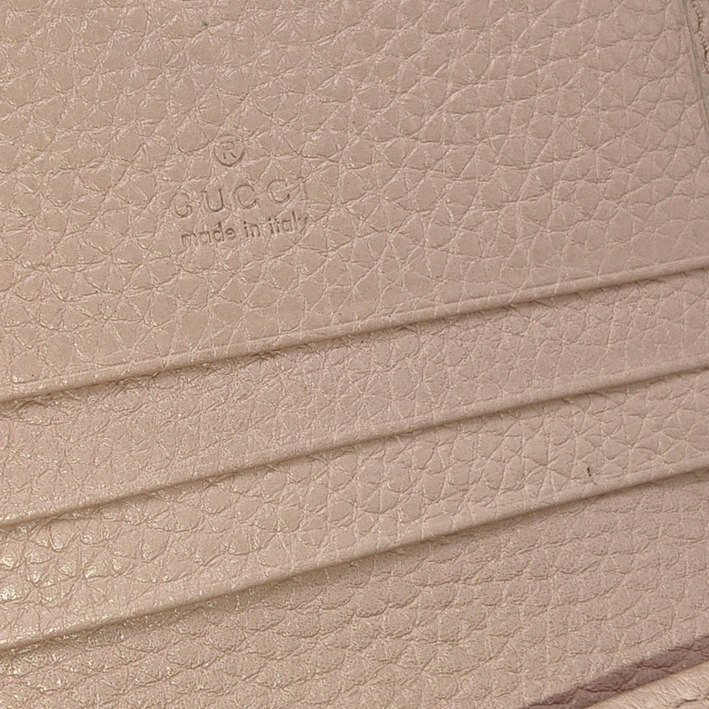 Gucci Pink Bee Blind For Love Compact Wallet