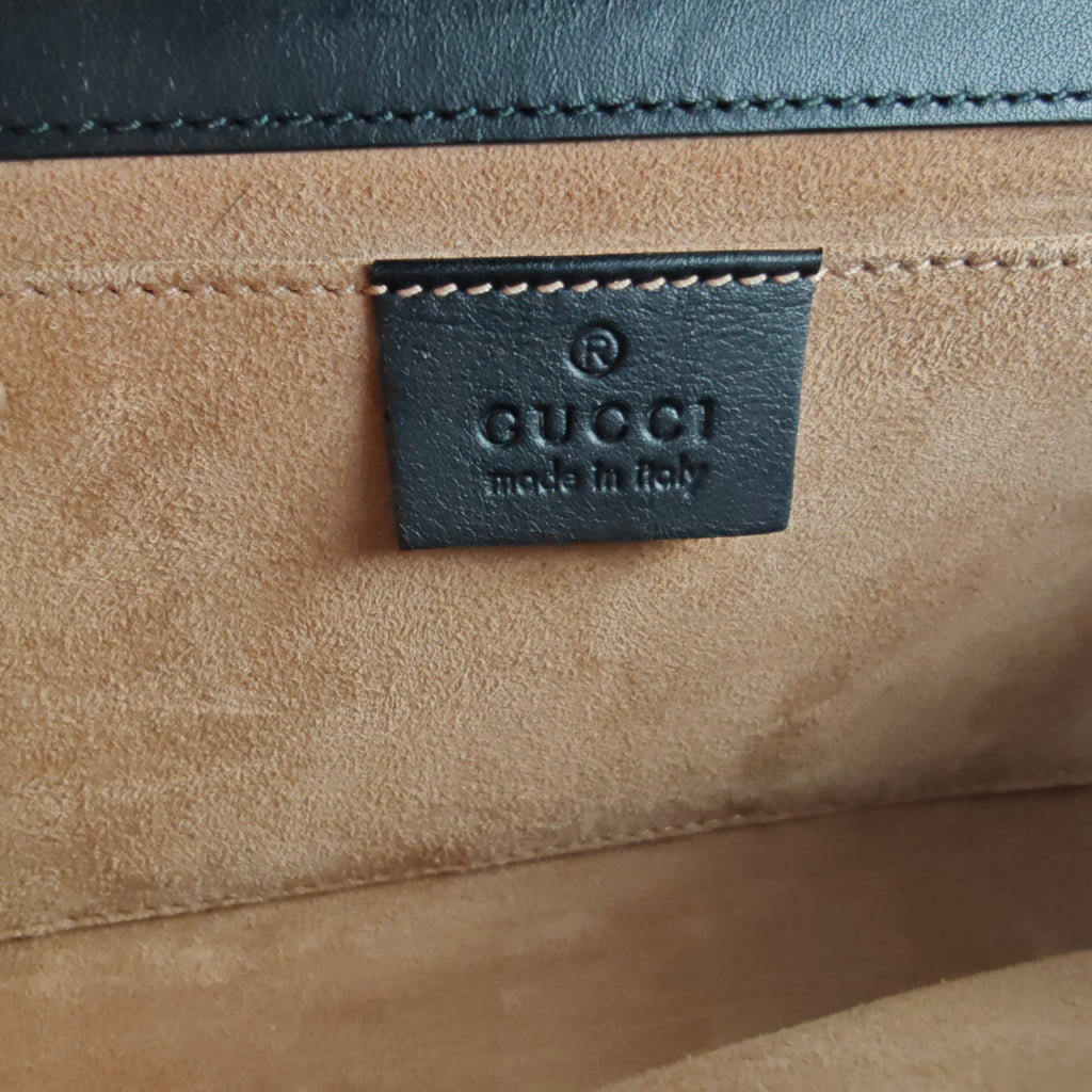 Calfskin Peony Pearl Bow Clutch Bag