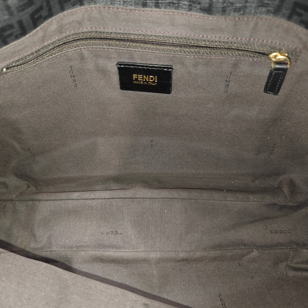 Black Zucchino Canvas Hobo