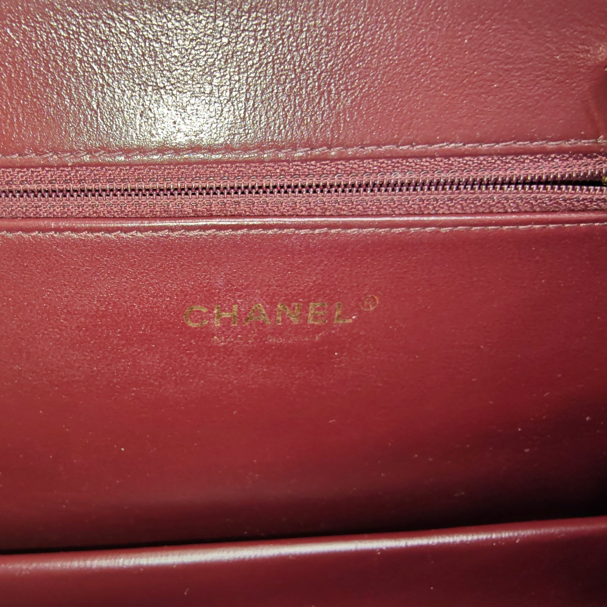 Chanel Quilted Plate Lock Flap Bag