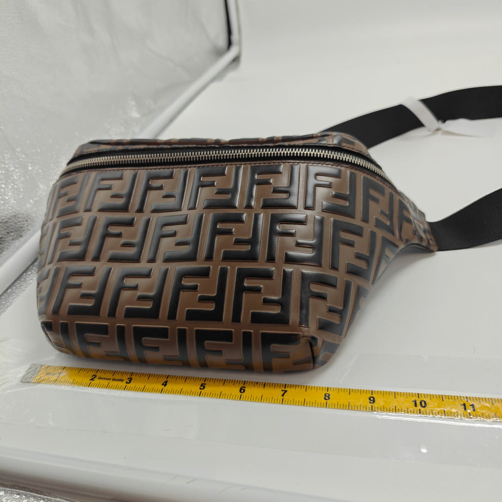 Vitello Waist Bag Zucca Coated Canvas Twins