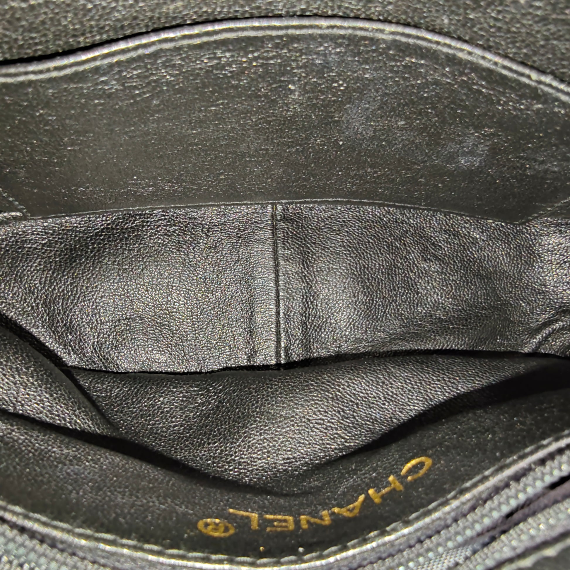 1992 CC diamond-quilted shoulder bag