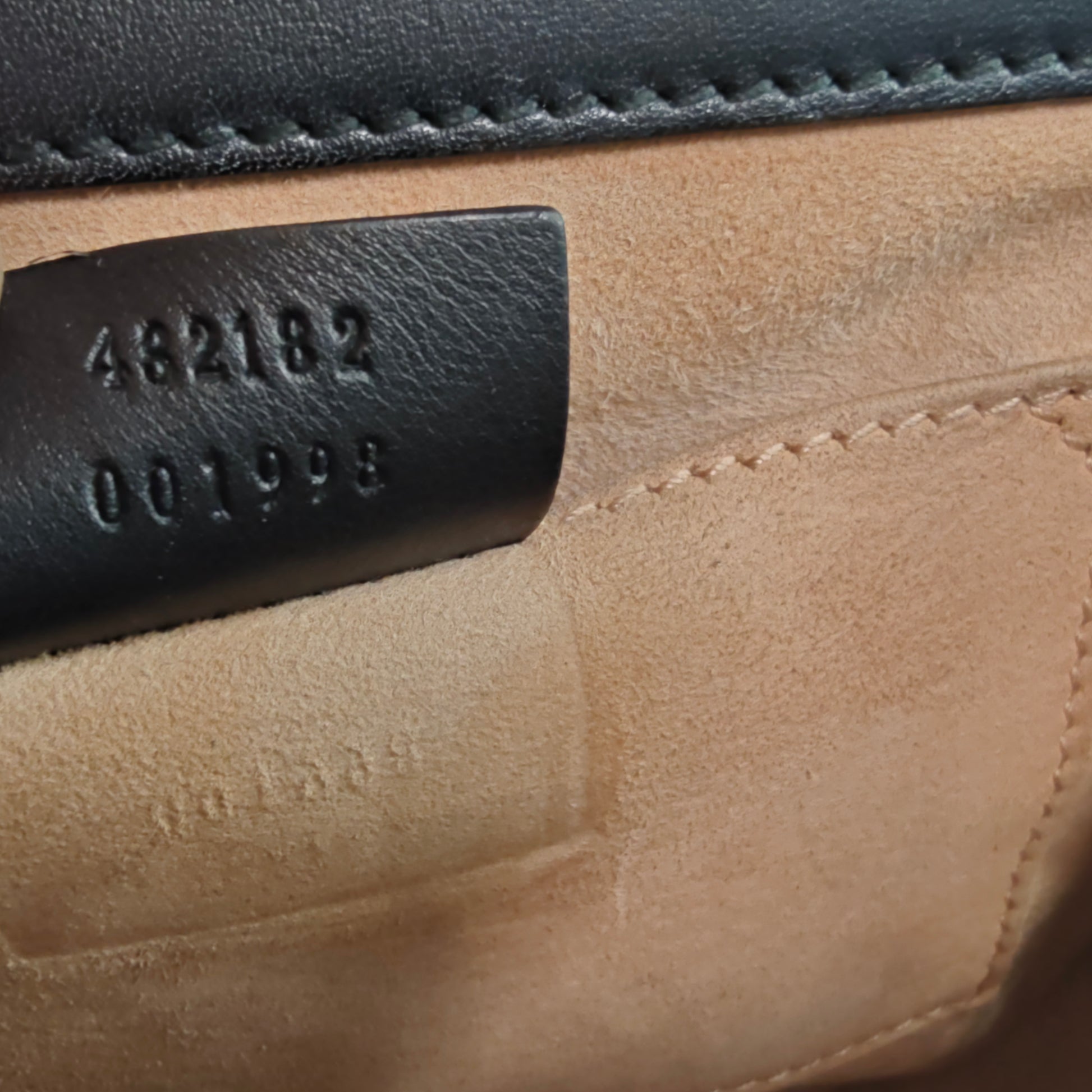 Black Small Pearl Studded Leather Padlock Crossbody