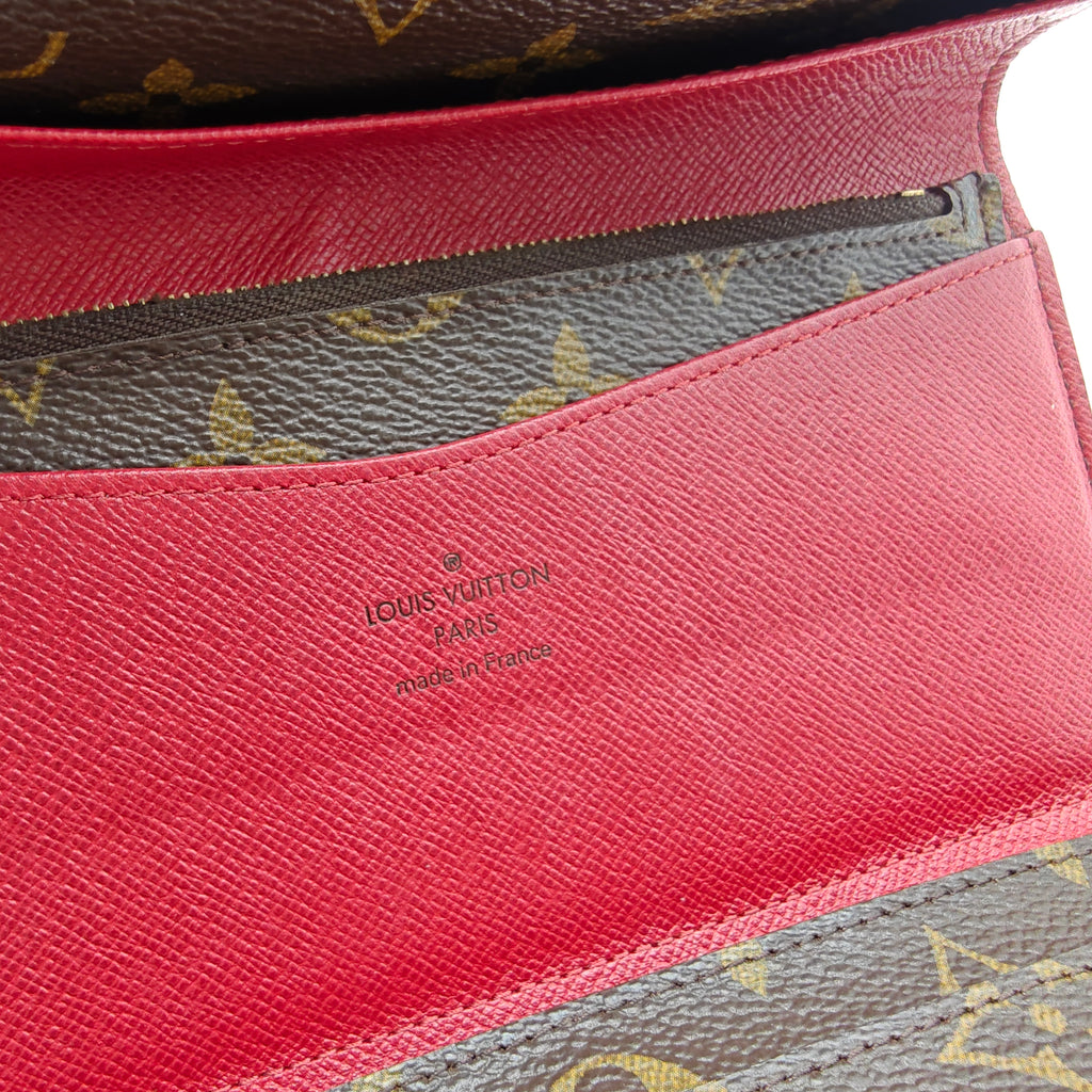 Monogram Josephine Wallet Red