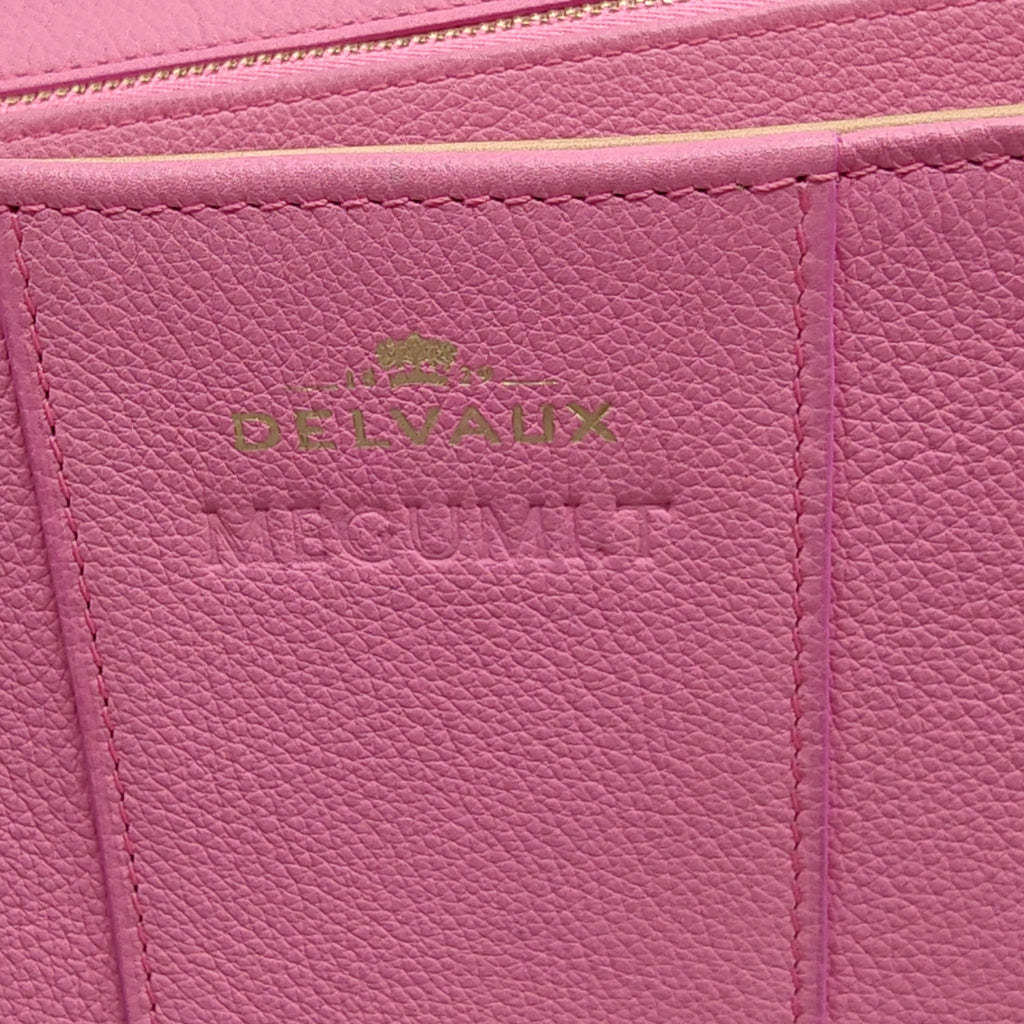 Pink Leather Brilliant Sellier Top Handle Bag