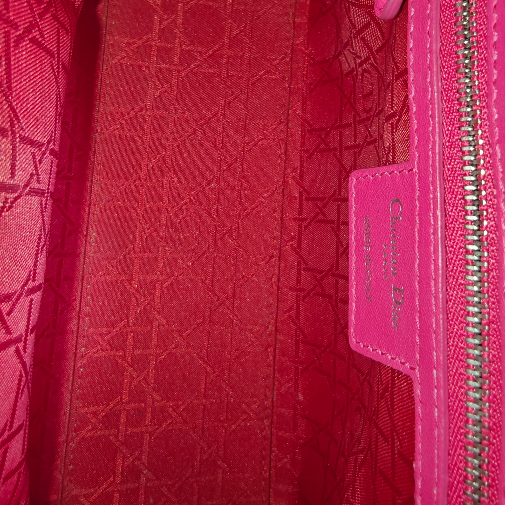 Lady Dior Bag Cannage Quilt Lambskin Medium
