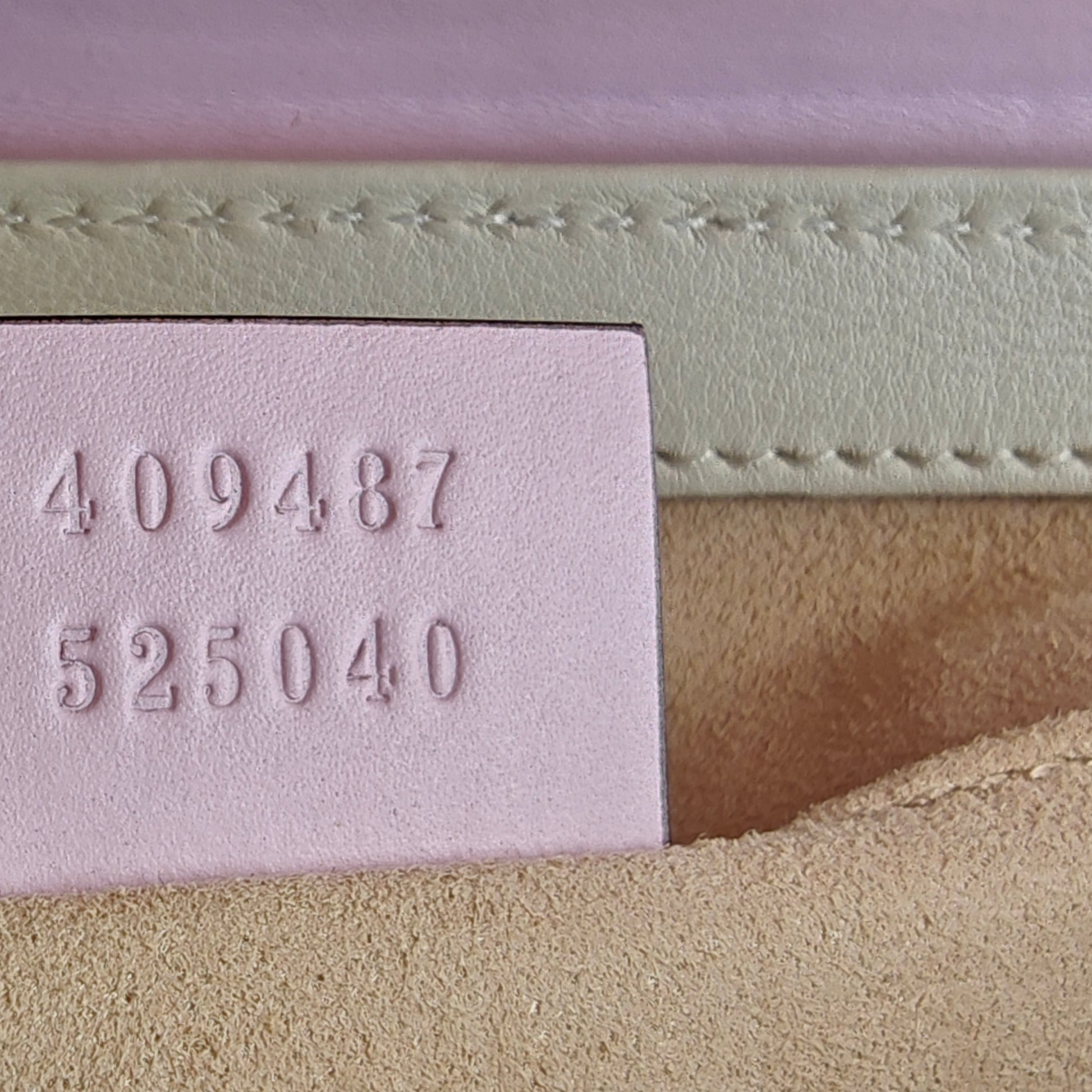 GG Supreme Monogram Les Pommes Small Padlock Shoulder Bag Beige Ebony Multicolor Pink